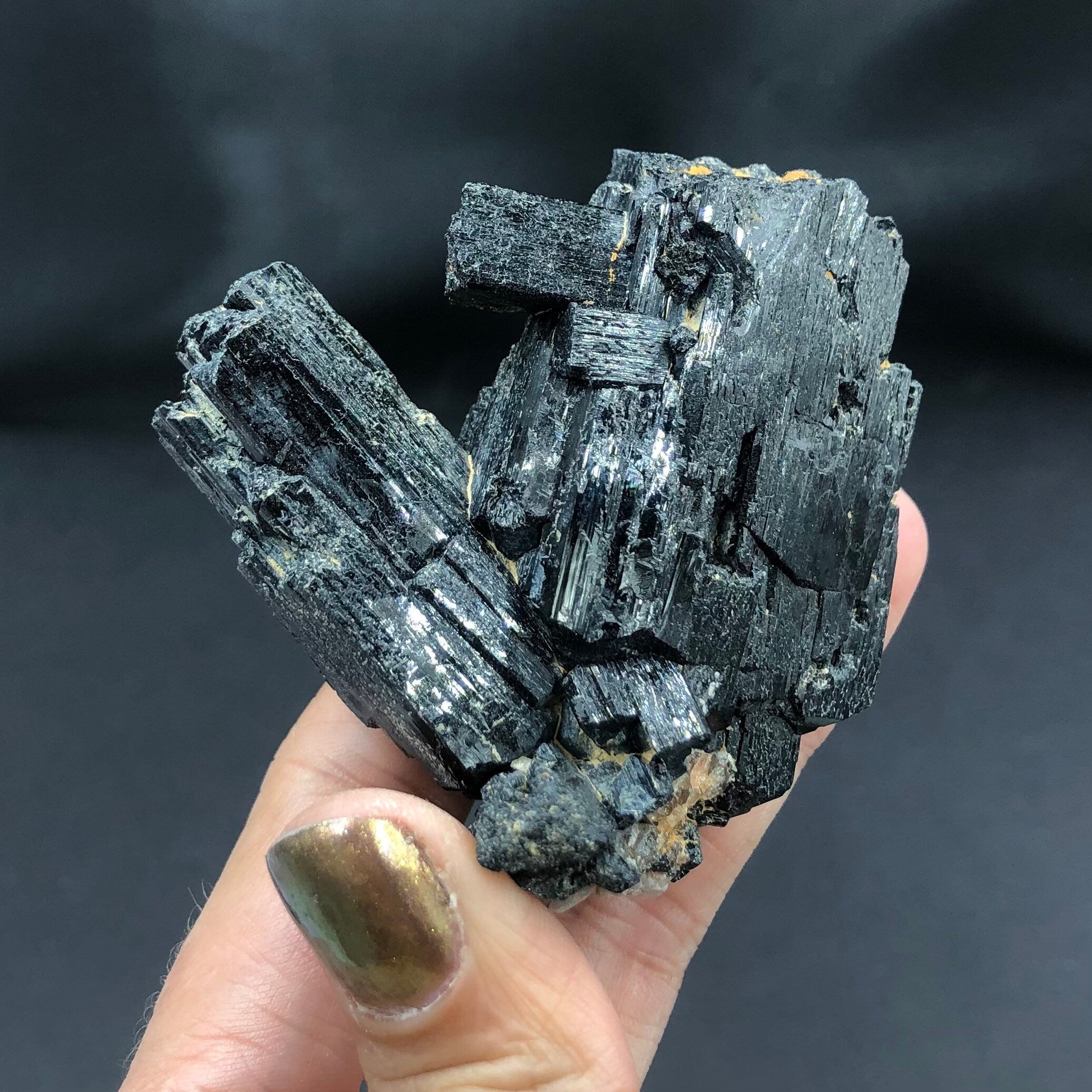Black Tourmaline Schorl Etched-- Erongo, Namibia SMALL6