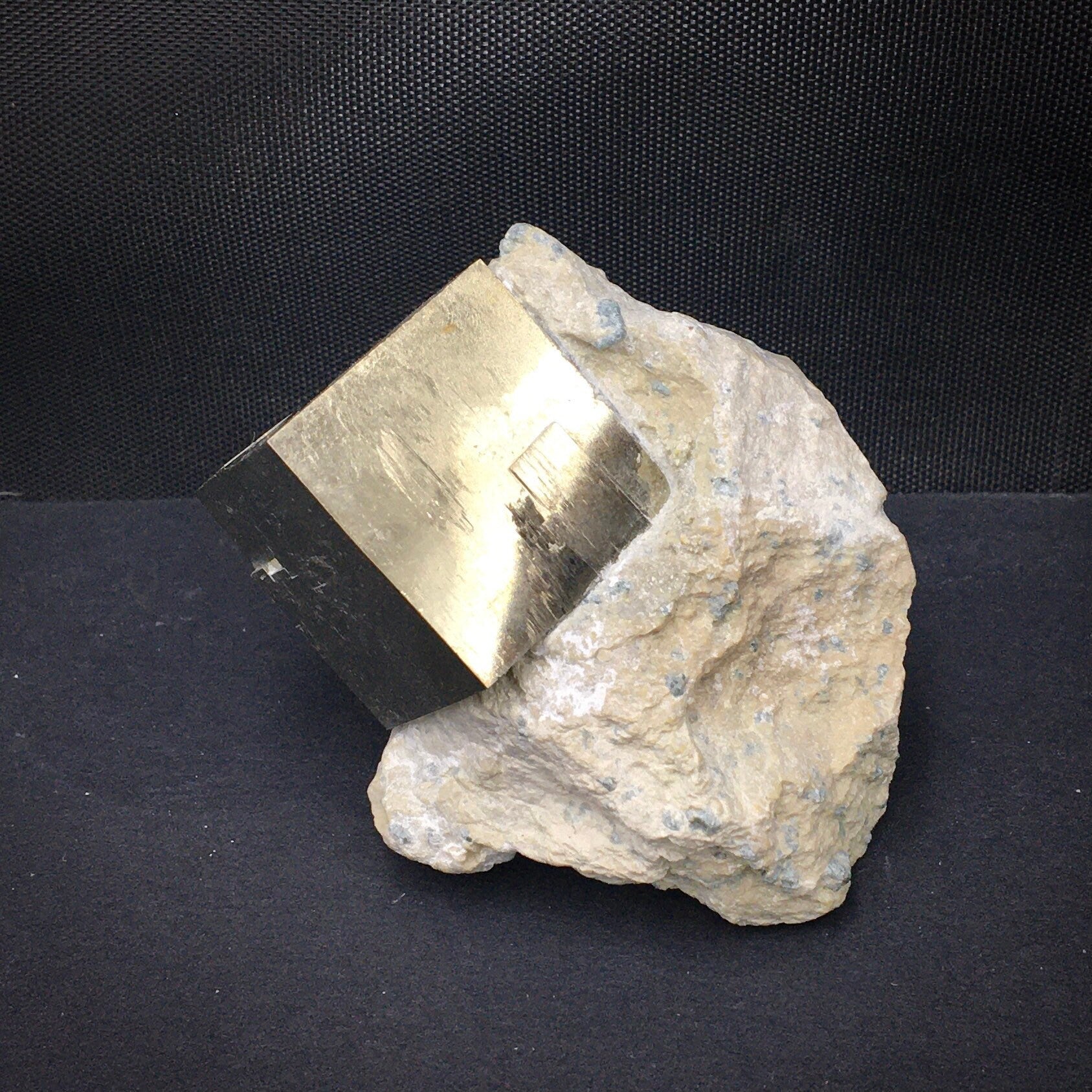 Iron Pyrite Cubic Crystal in Matrix--Navajún, Spain SMALL9