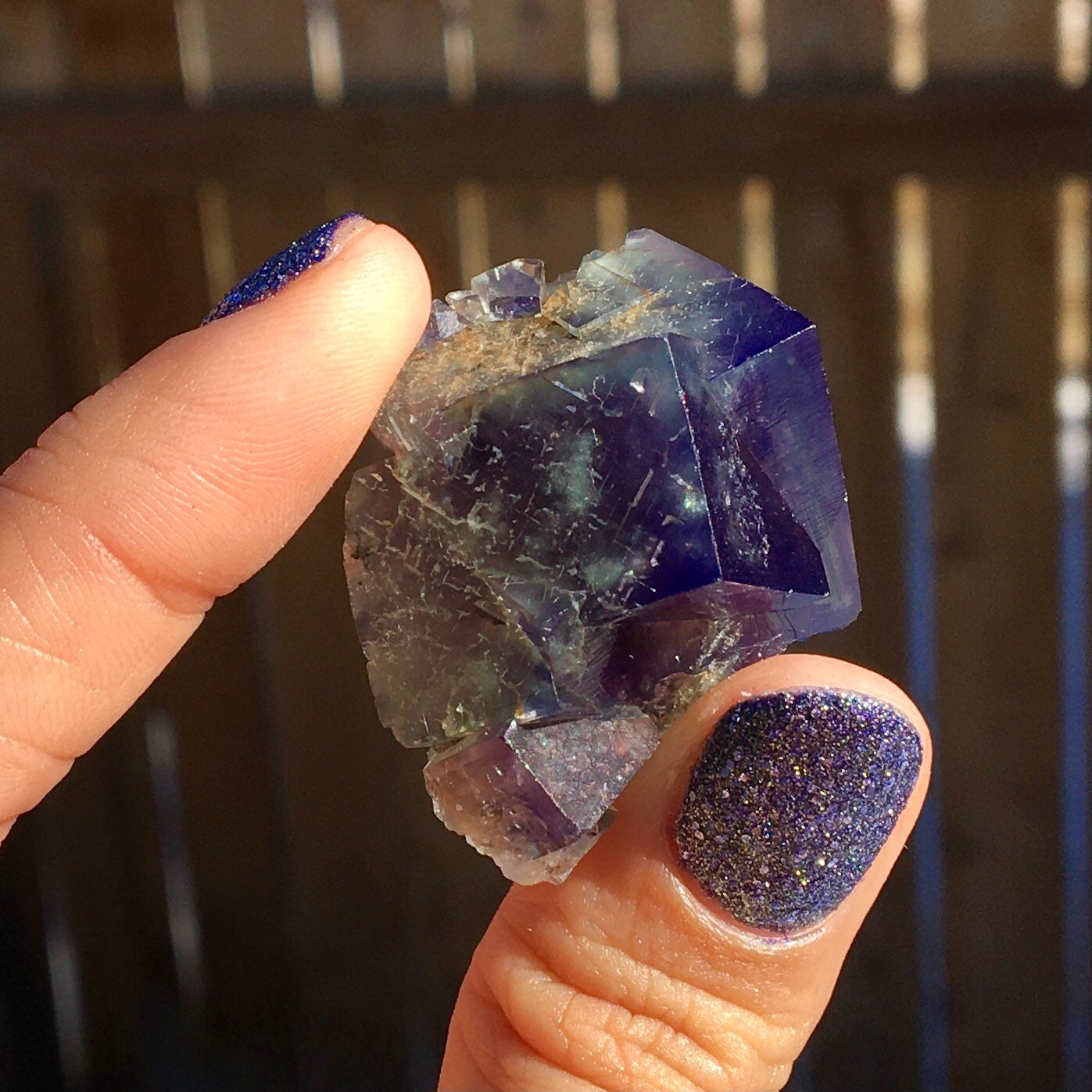 Green Fluorite Cubic Cluster UV (Miniature)--Lady Annabella Mine, England FLUO6