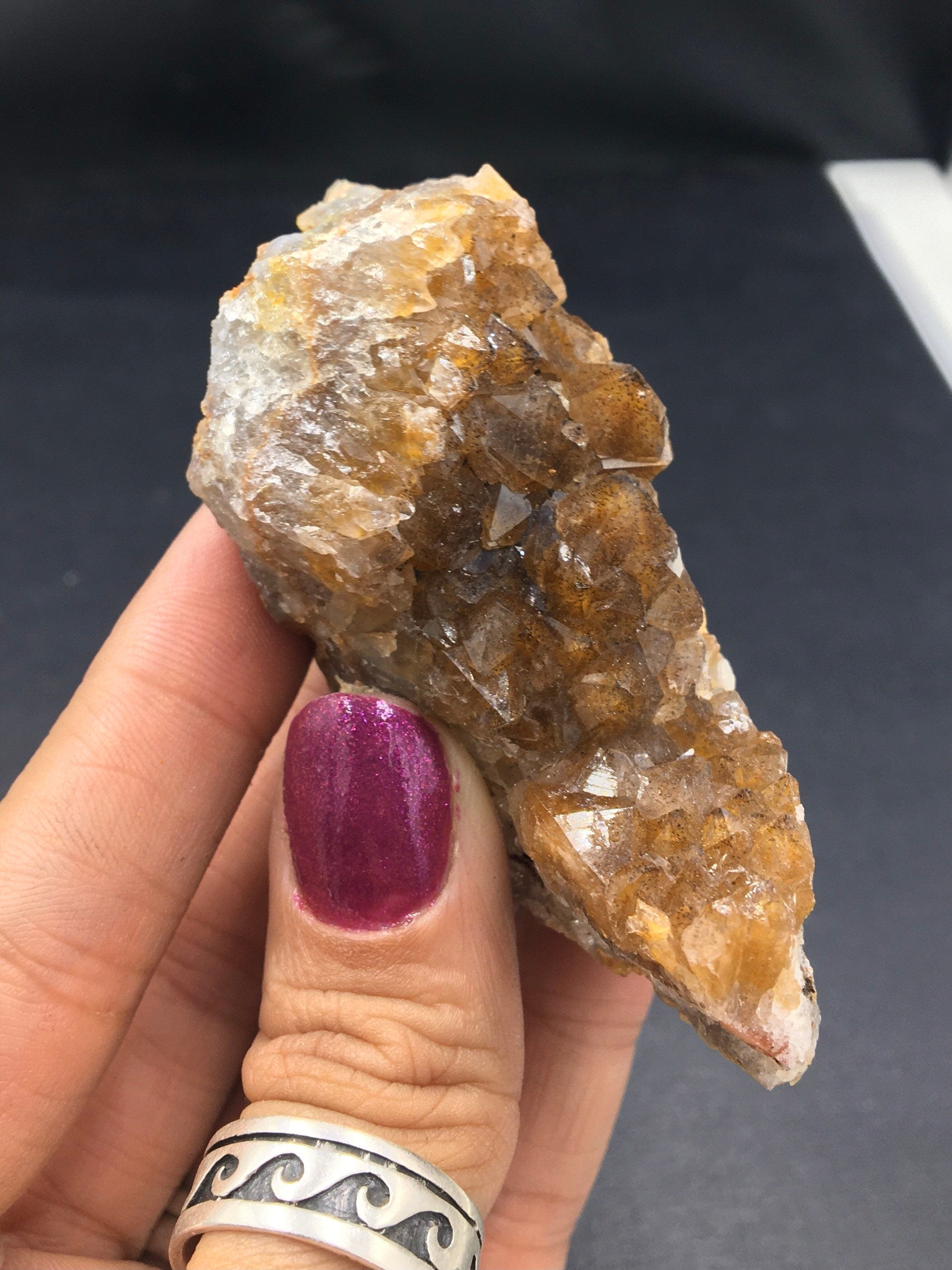 Natural Citrine Goethite Inclusions (Mini)—Morocco CMIX8