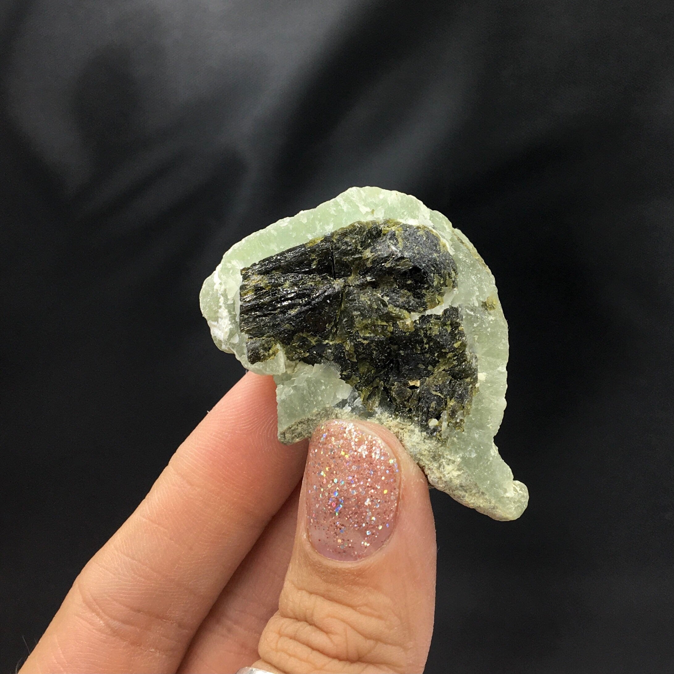 Prehnite Epidote Stilbite Botryoidal Specimen (Miniature)--Mali SMALL2