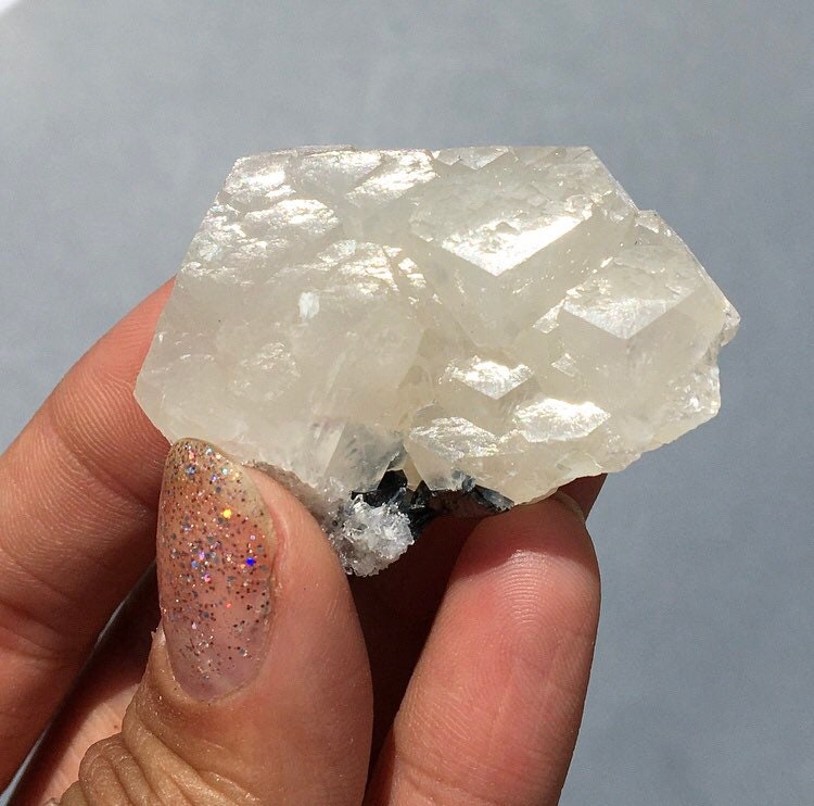 Calcite Crystal Cluster with Sphalerite--Madan Ore Field, Bulgaria MINI29