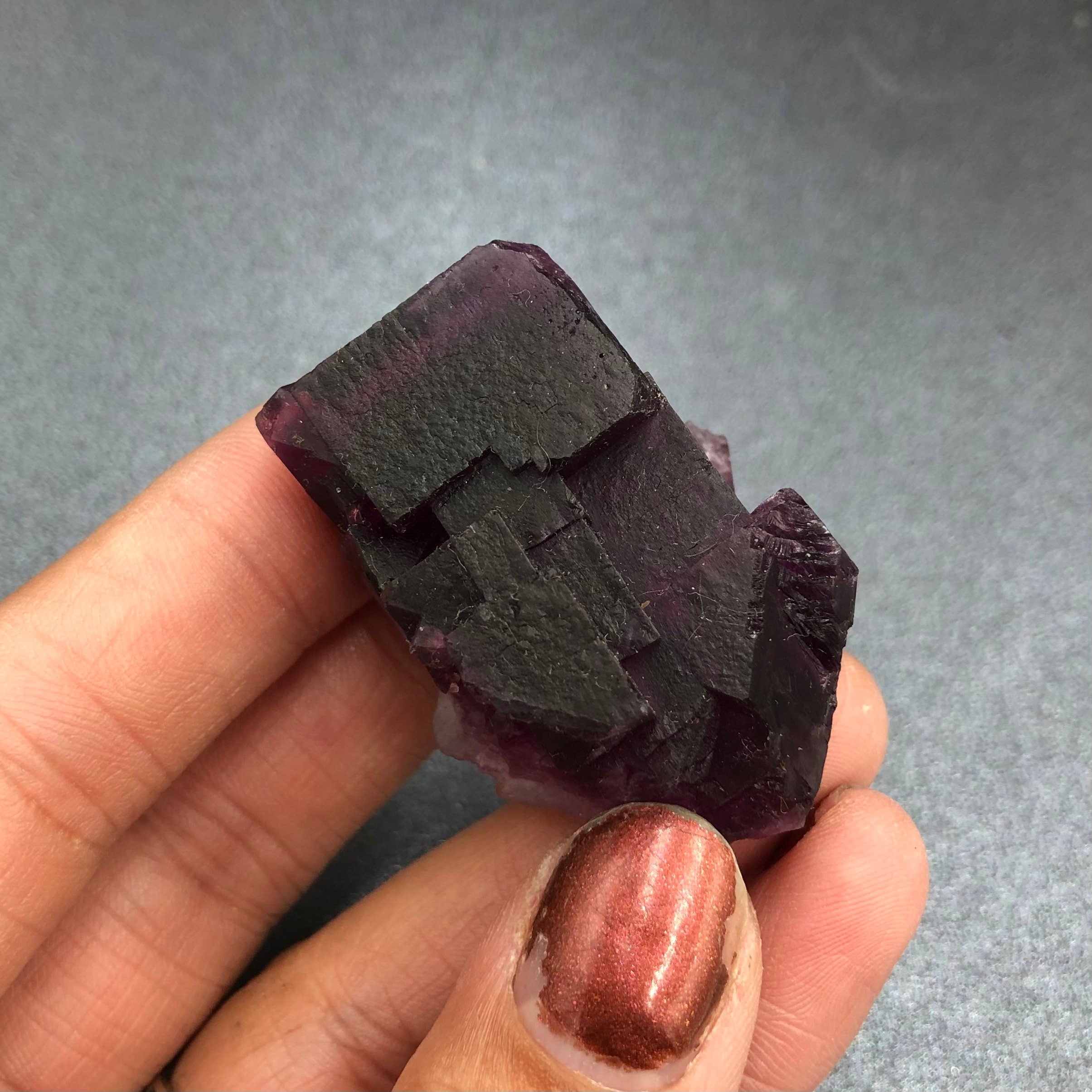 Purple Fluorite Cluster--Lead Hill Area, Cave-in-Rock, Illinois, USA FLUO2