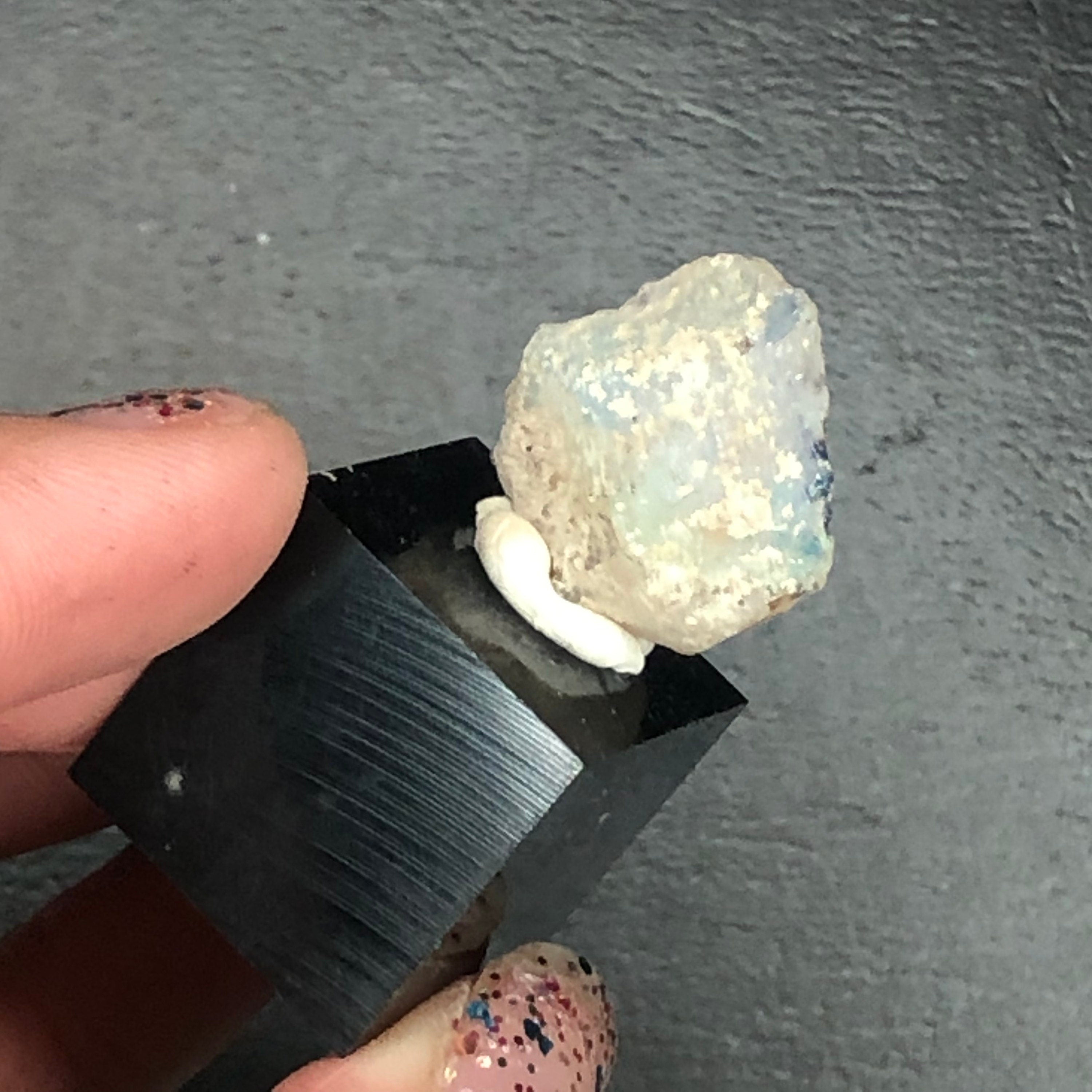 Ethiopian Opal Raw Specimen: Rainbow Fire, Leopard Print--Ethiopia MINI4