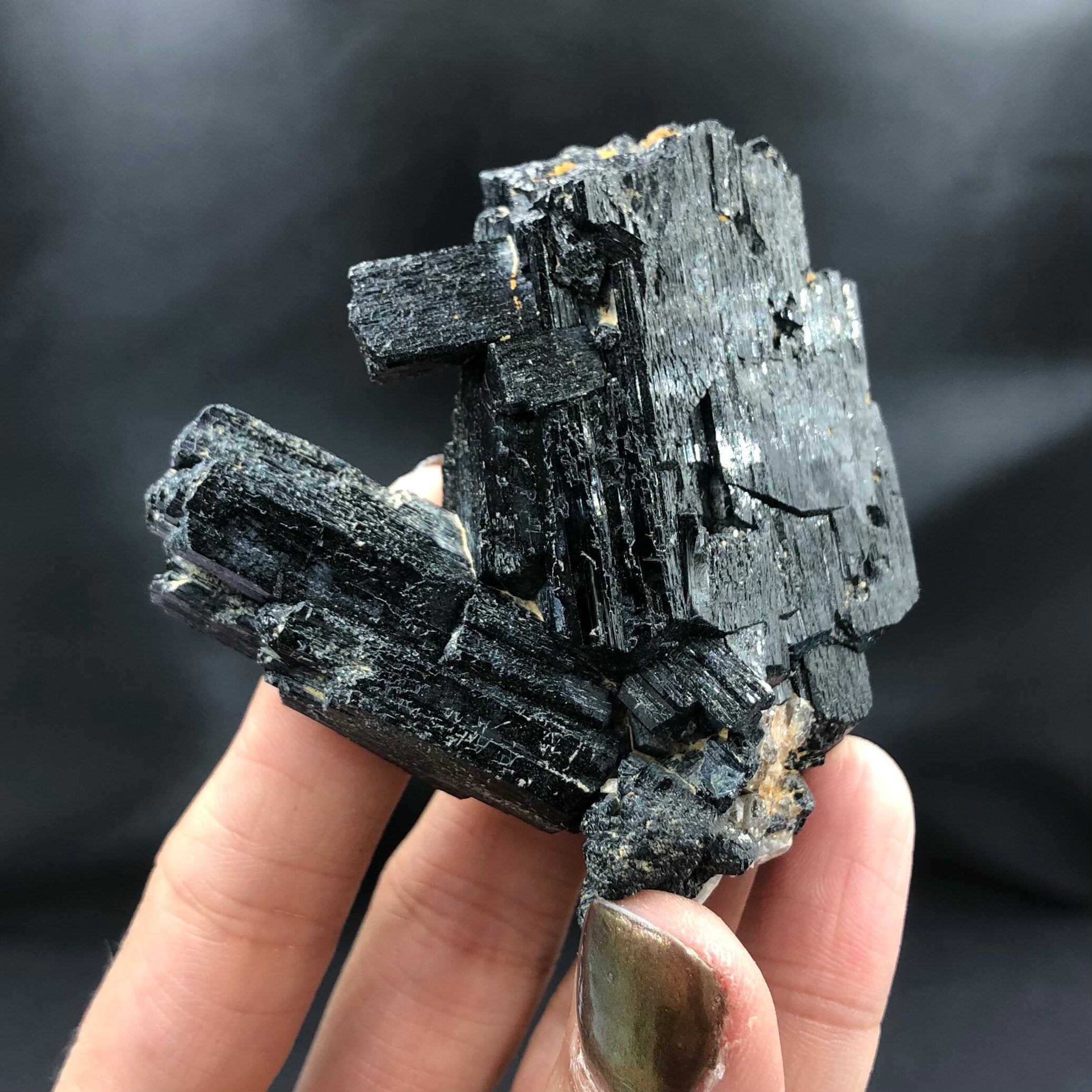 Black Tourmaline Schorl Etched-- Erongo, Namibia SMALL6