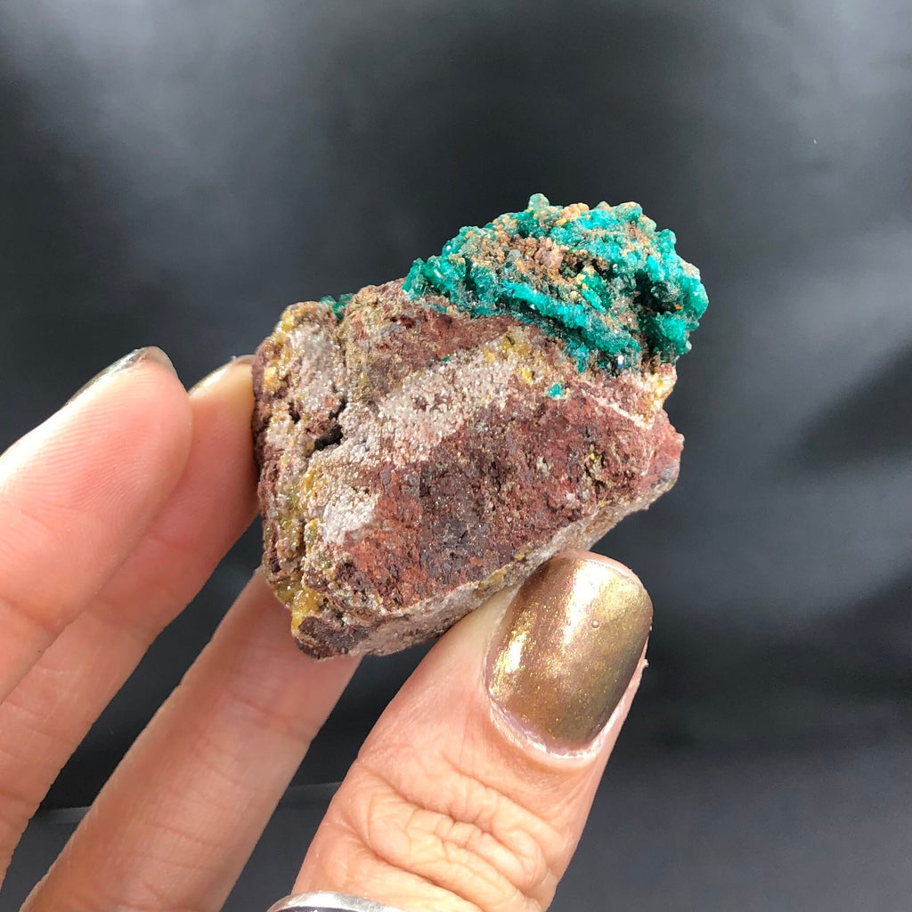 Dioptase & Mimetite (Mini)—N’tola, Congo A-E6