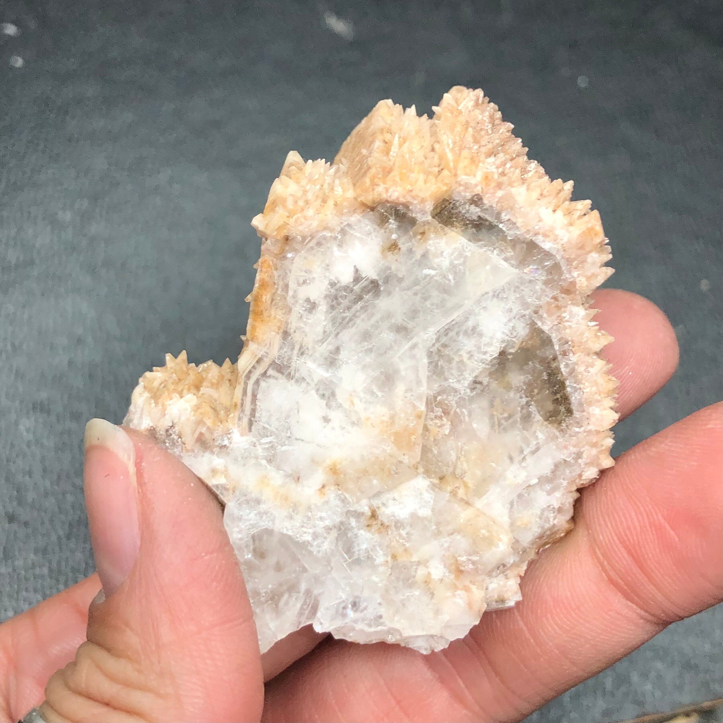 Dogtooth Calcite Crystal Cluster: Tres Marias Mine, Mexico (CMIX1)
