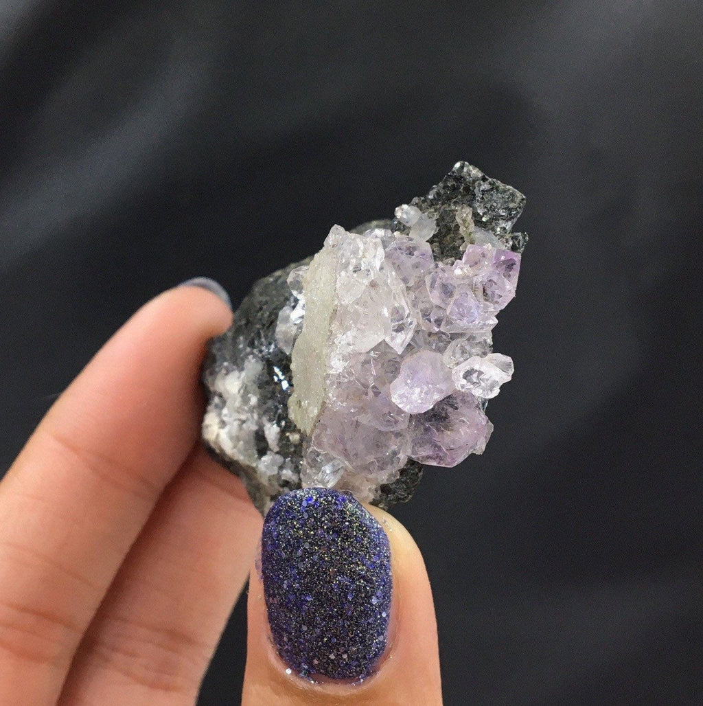 Amethyst Cluster on Matrix (Miniature)--India MINI17