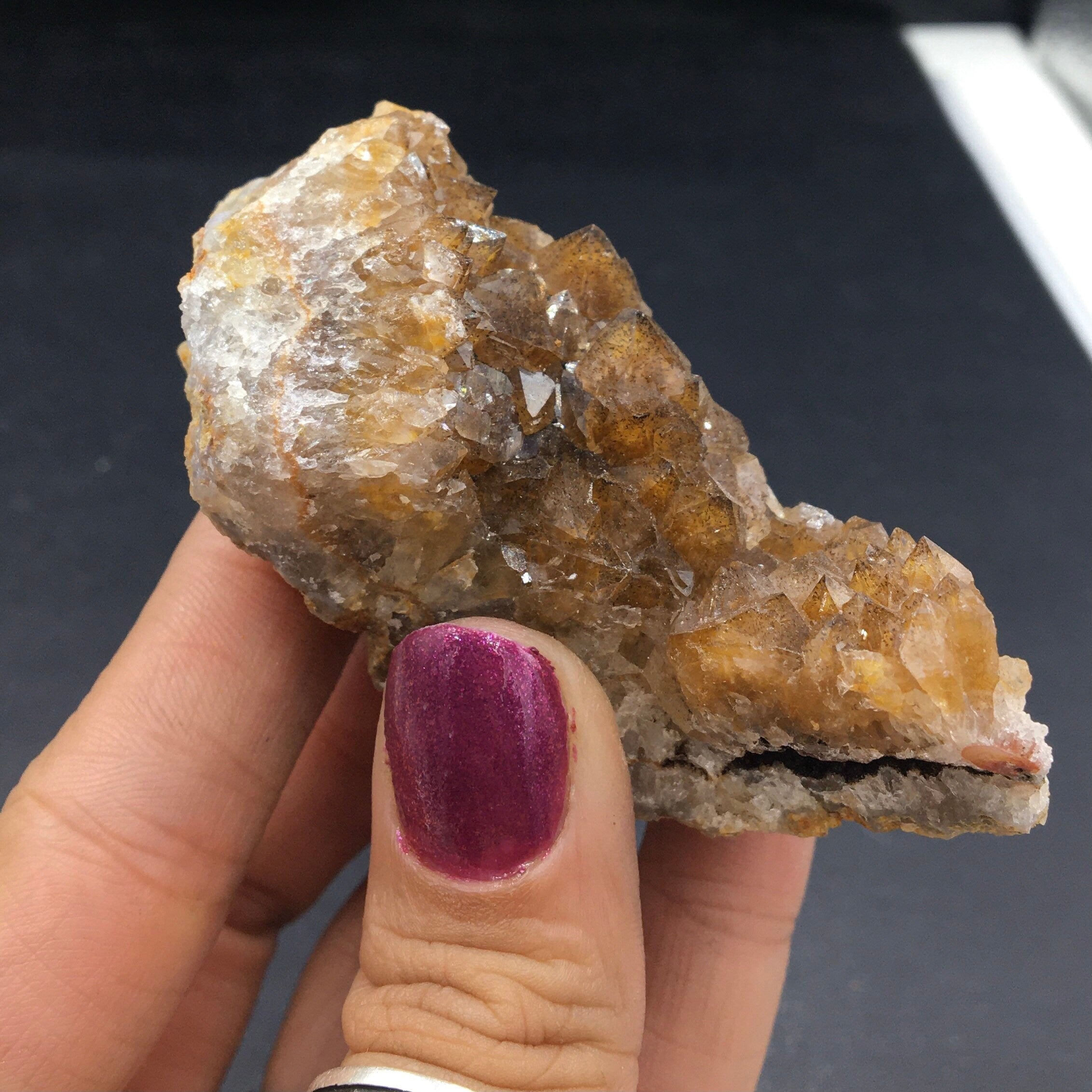 Natural Citrine Goethite Inclusions (Mini)—Morocco CMIX8