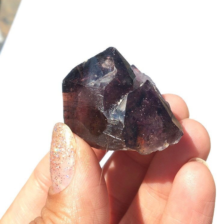 Smoky Amethyst Hematite Cluster-- Chibuku Mine (Shangaan), Zimbabwe MINI18