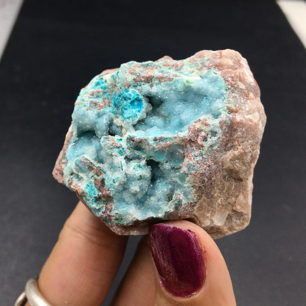 Chrysocolla Druzy Quartz Malachite--Congo CMIX3