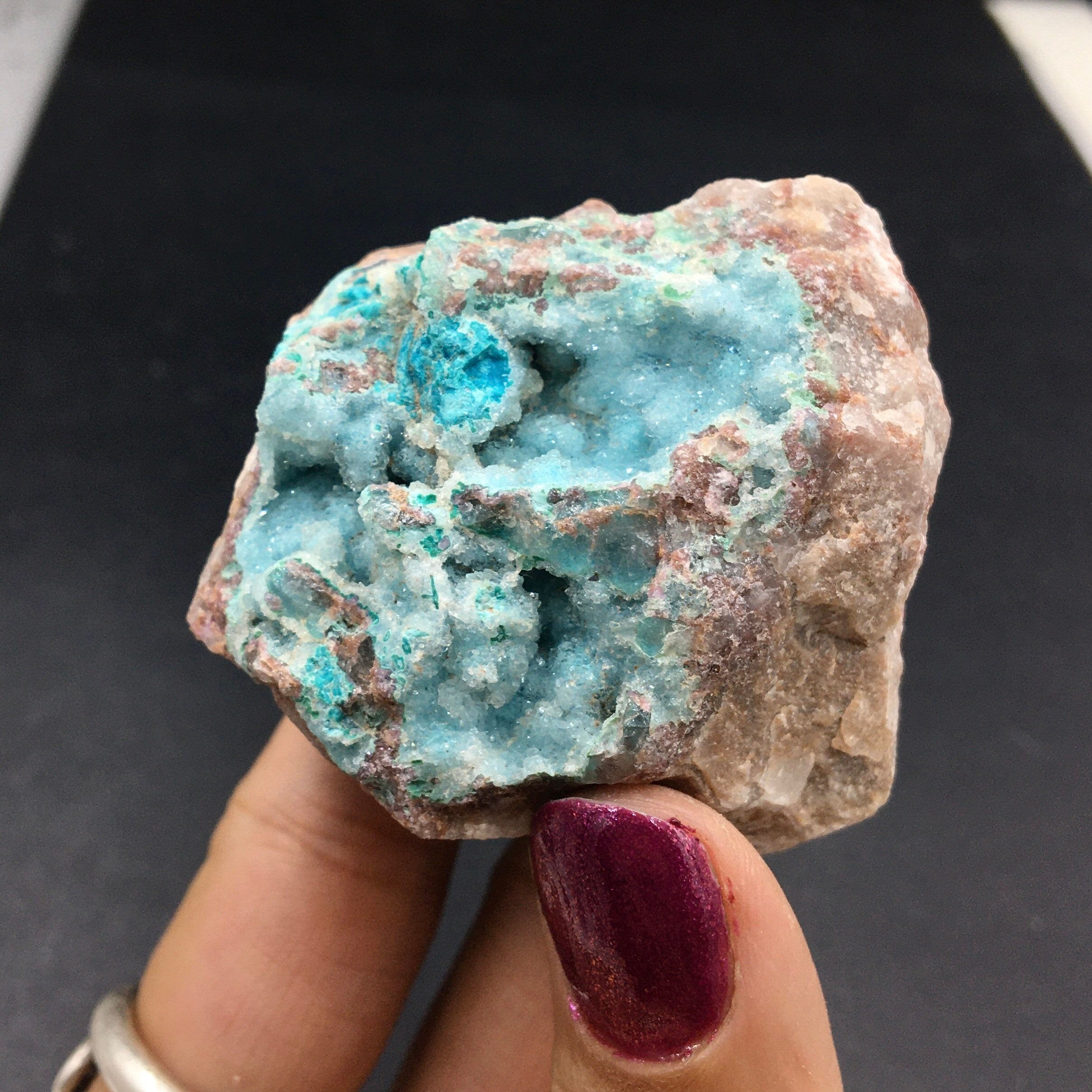 Chrysocolla Druzy Quartz Malachite--Congo CMIX3