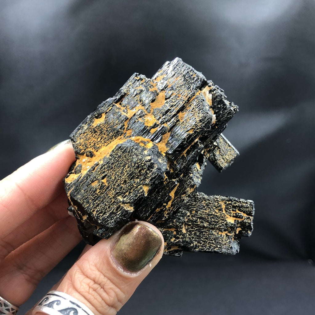 Black Tourmaline Schorl Etched-- Erongo, Namibia SMALL6