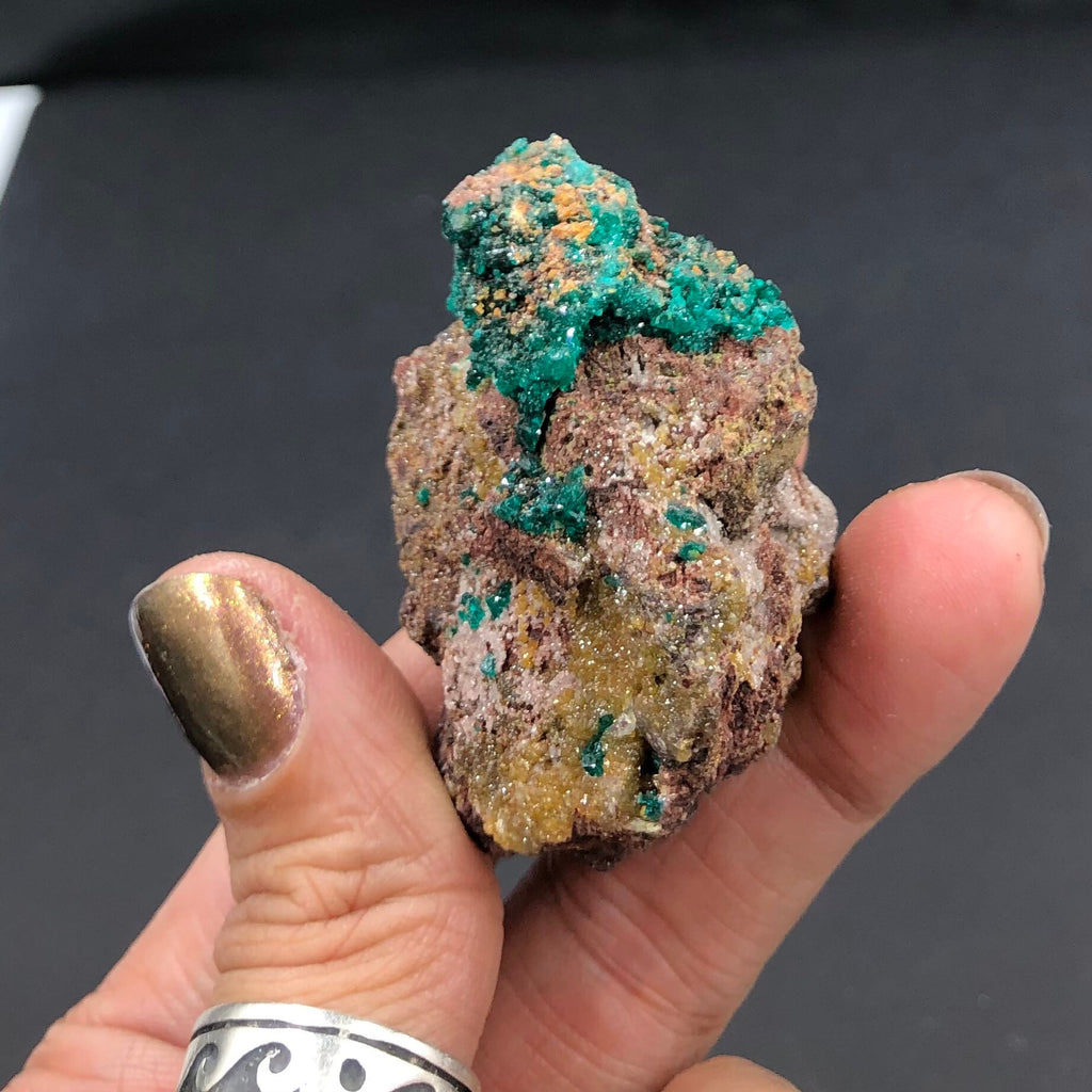 Dioptase & Mimetite (Mini)—N’tola, Congo A-E6