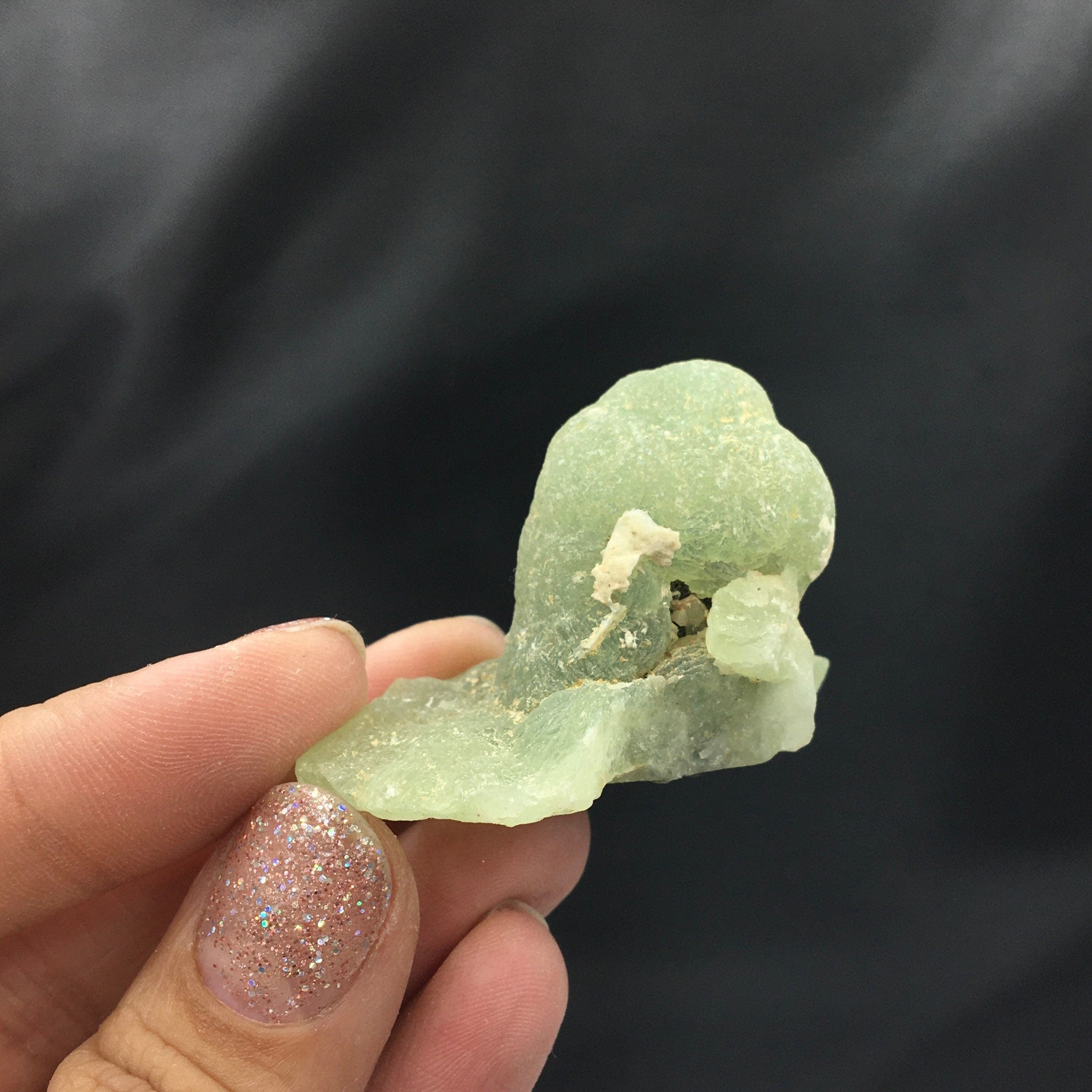 Prehnite Epidote Stilbite Botryoidal Cluster (Miniature)-- Mali SMALL3
