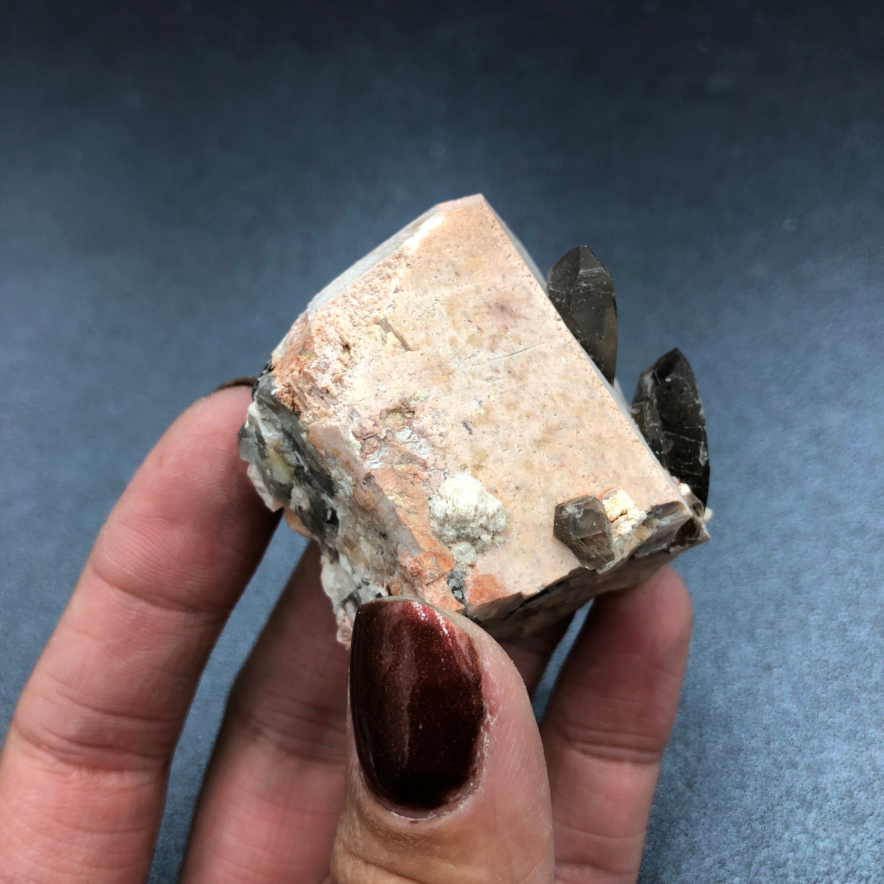 Smoky Qtz & Microcline (Mini)—Lake George, CO, USA SM1