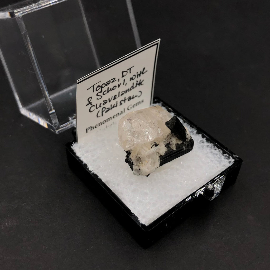 Topaz DT Schorl (Thumbnail Specimen)-- Pakistan TN20