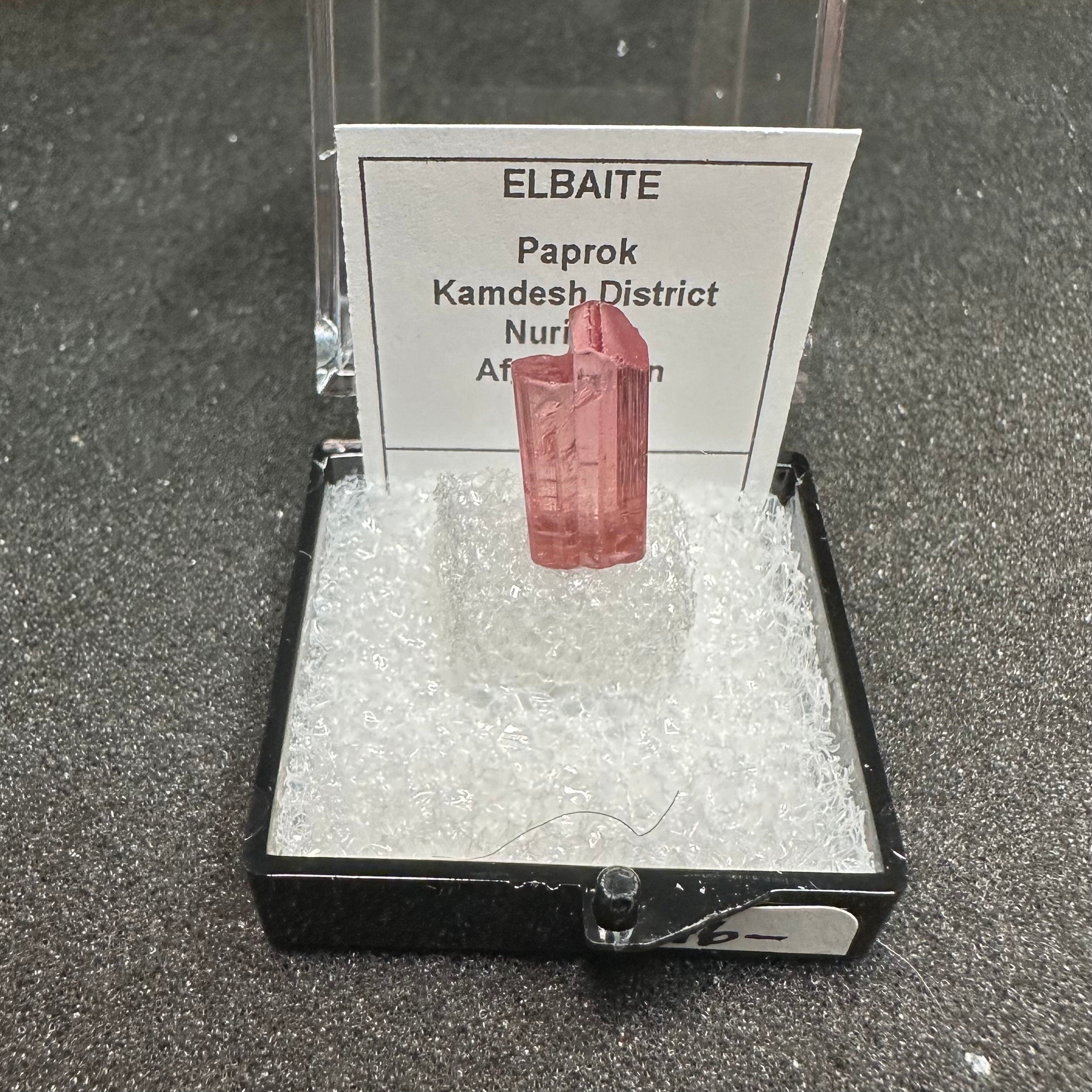 Elbaite Pink Tourmaline (Thumbnail Specimen)--Paprok, Afghanistan TN4