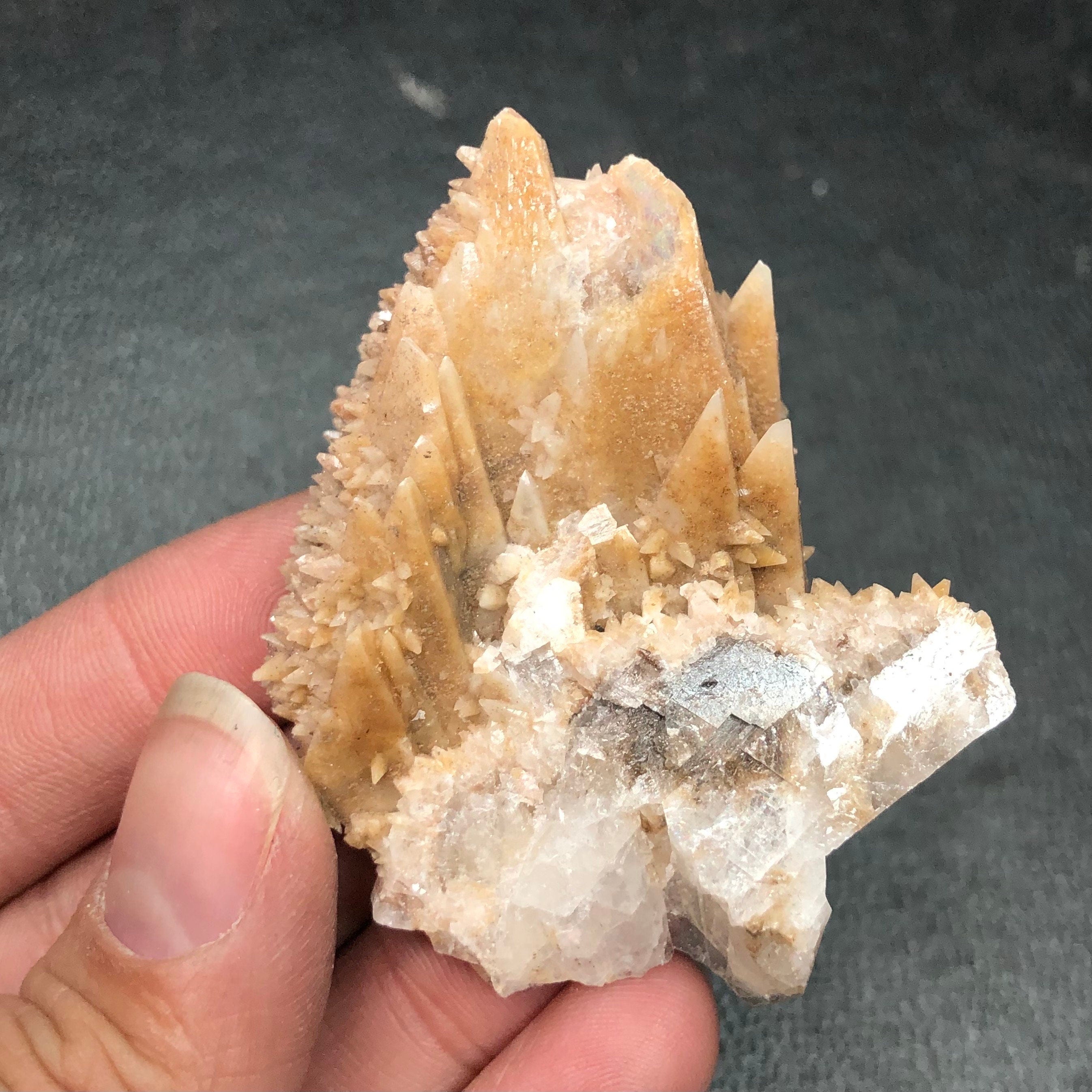 Dogtooth Calcite Crystal Cluster: Tres Marias Mine, Mexico (CMIX1)