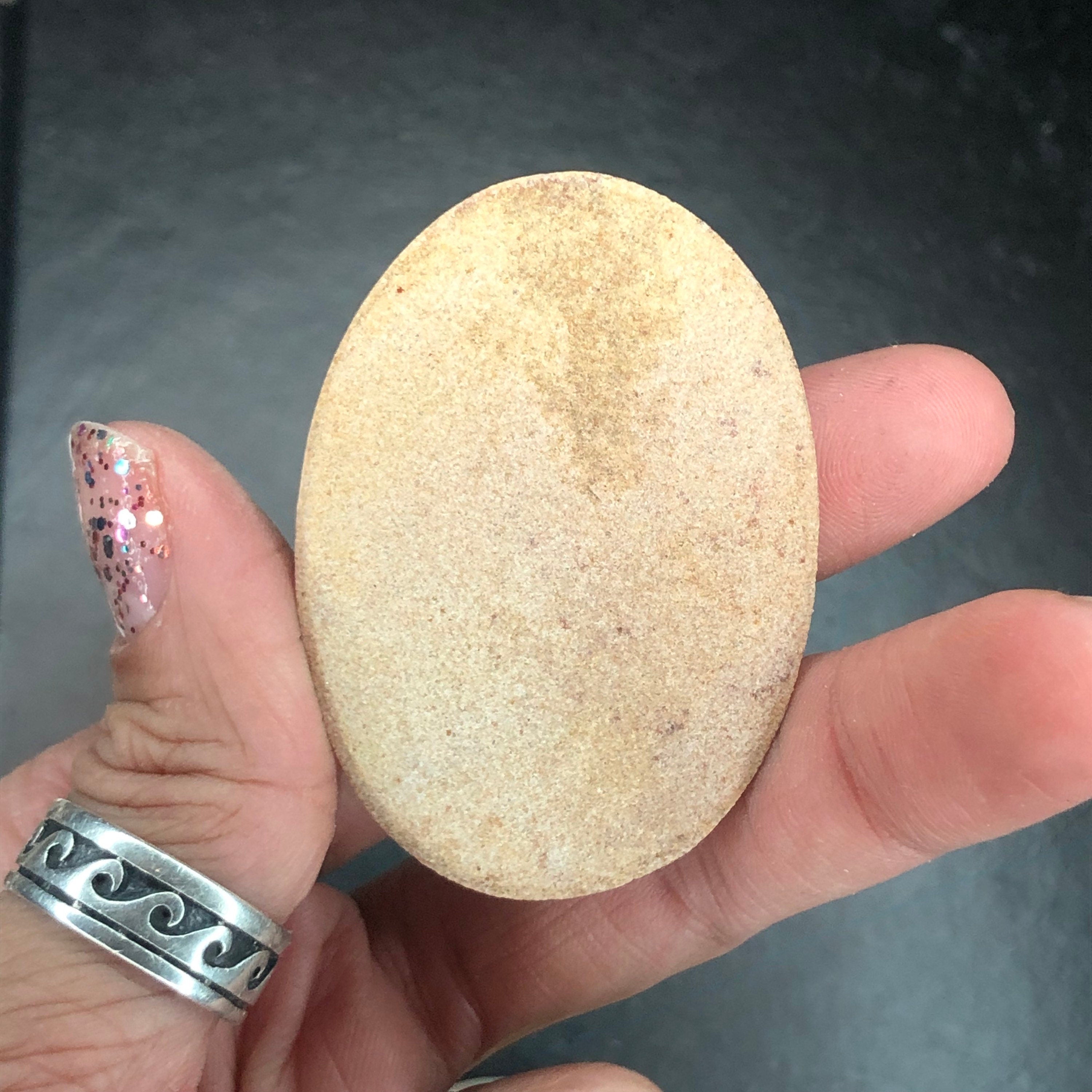 Dendritic Limestone D Cabochon-- Solenhofen, Jurassic Age, Hienheim, Germany MINI21