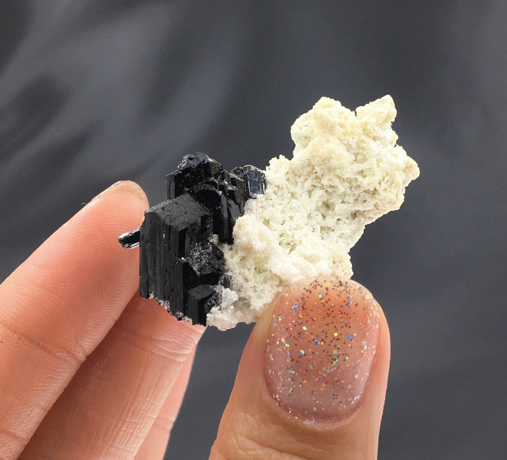 Black Tourmaline Feldspar Cluster (Miniature)--Erongo, Namibia MINI28