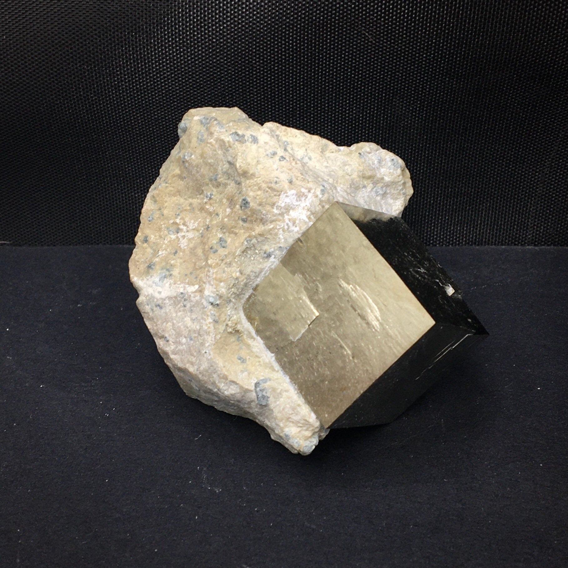 Iron Pyrite Cubic Crystal in Matrix--Navajún, Spain SMALL9