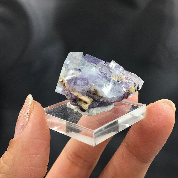 Blue Purple Fluorite Cubic Cluster (Miniature)--Yaogangxian Mine, China FLUO10