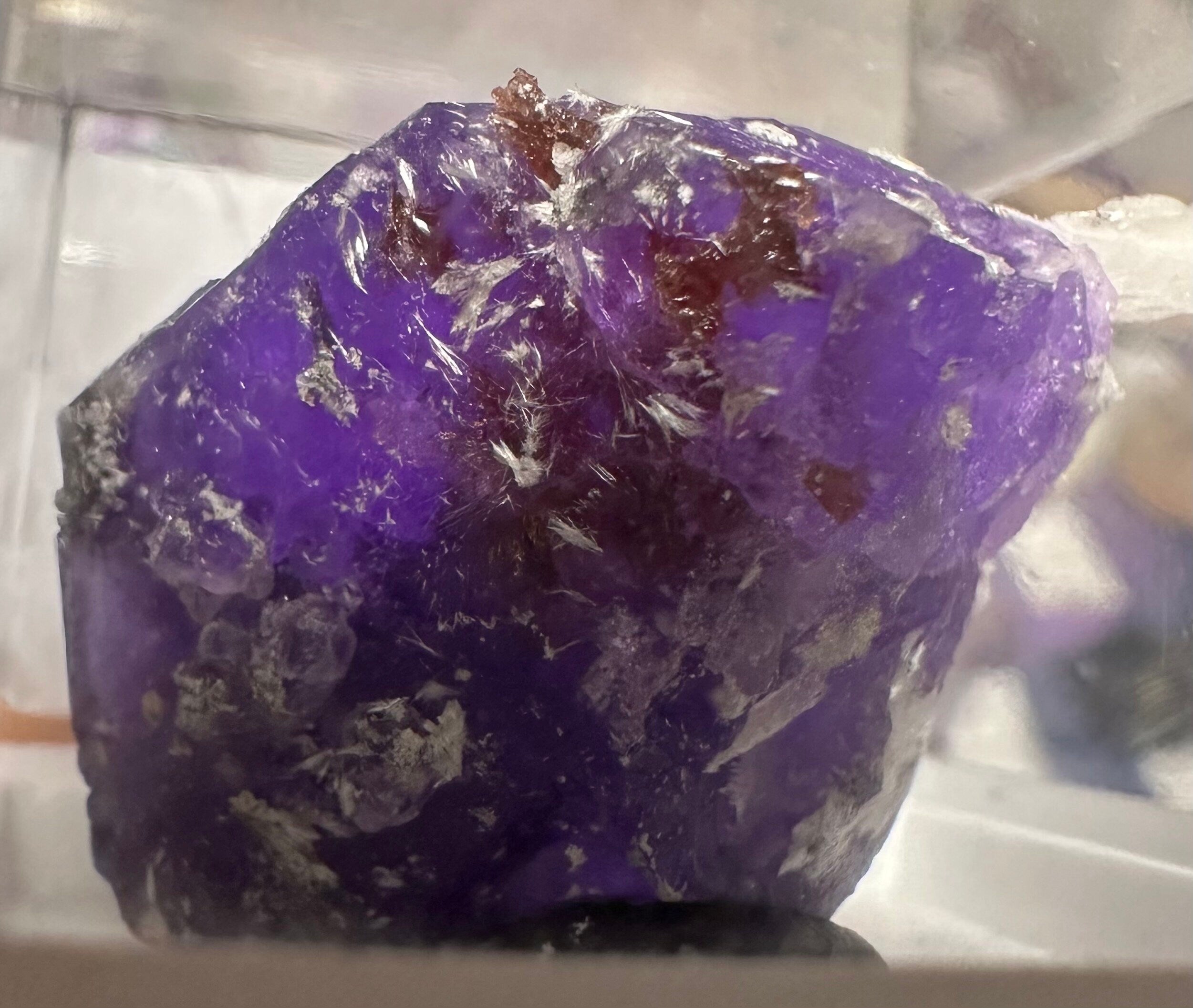 Rare Coquimbite Cluster (Thumbnail Specimen)--Monte Arsiccio Mine, Italy (TN3)