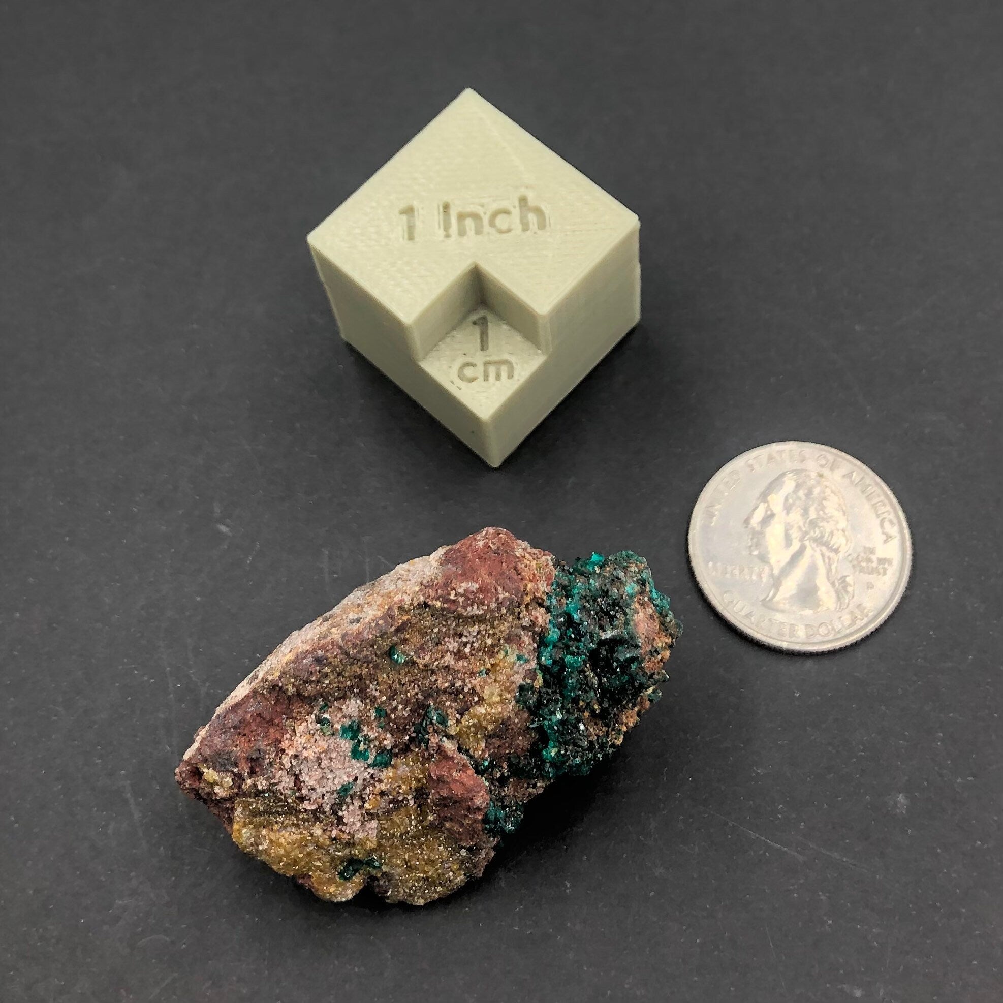 Dioptase & Mimetite (Mini)—N’tola, Congo A-E6