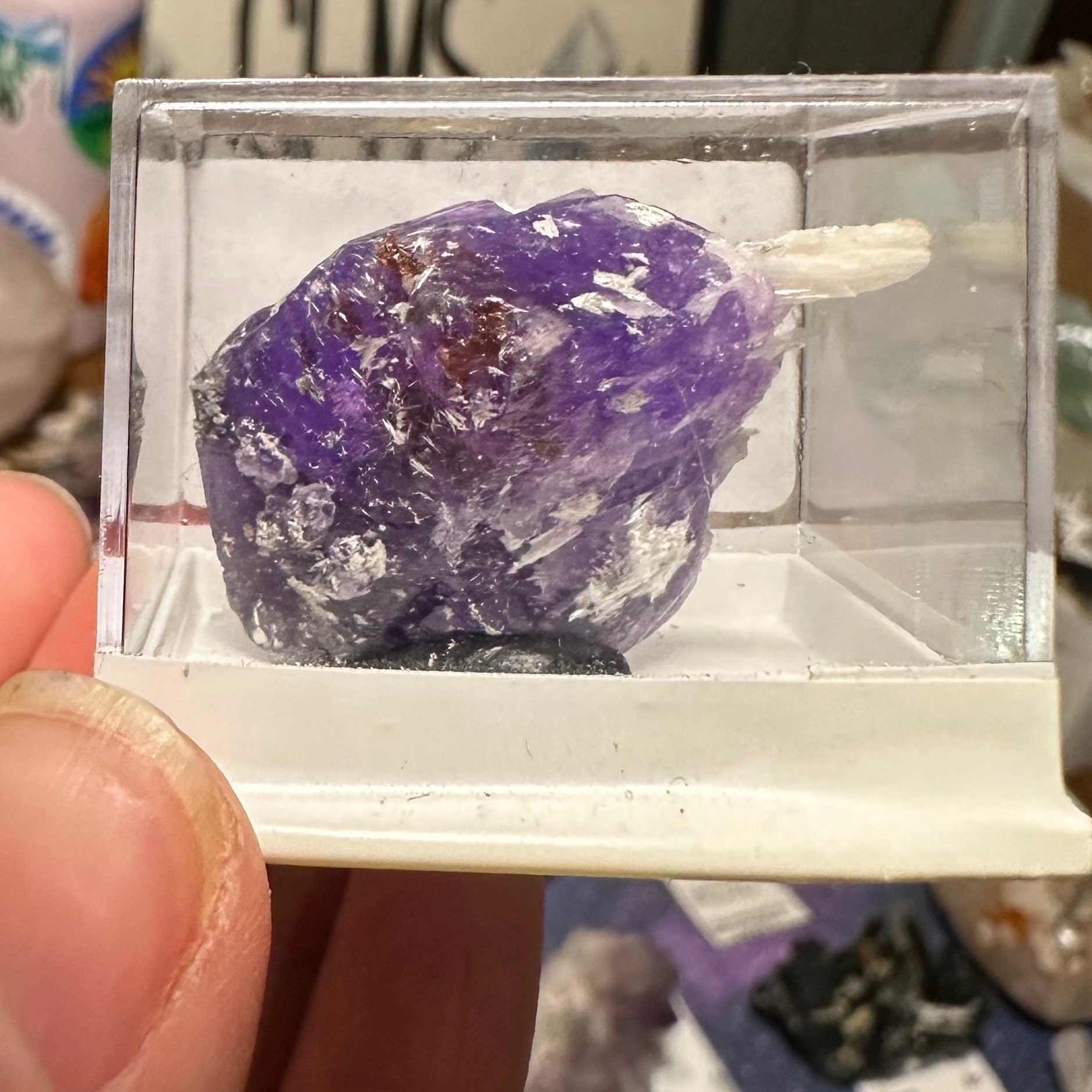 Rare Coquimbite Cluster (Thumbnail Specimen)--Monte Arsiccio Mine, Italy (TN3)