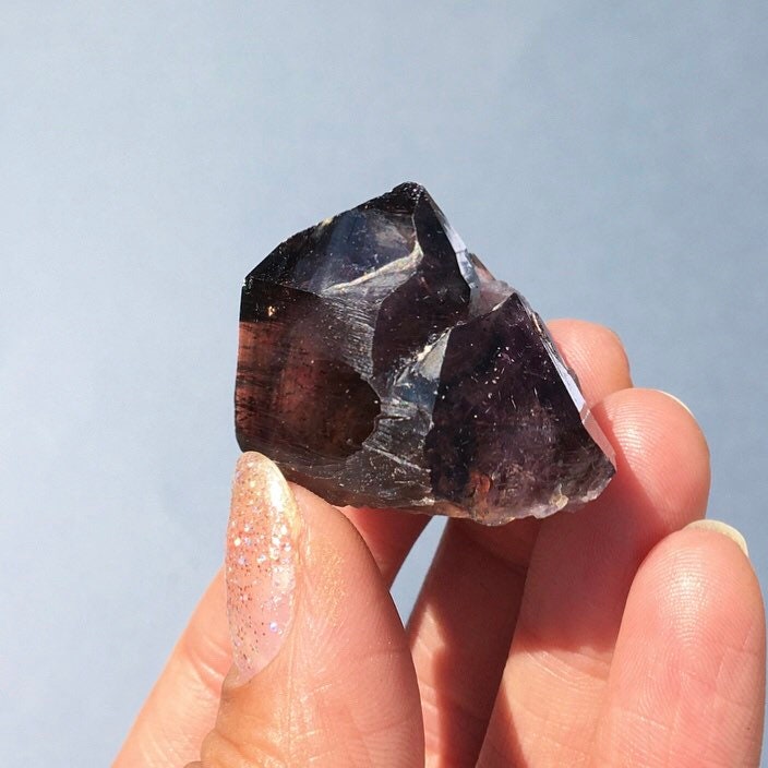 Smoky Amethyst Hematite Cluster-- Chibuku Mine (Shangaan), Zimbabwe MINI18