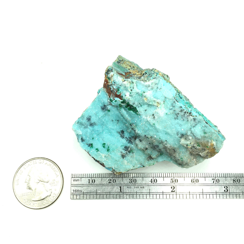 Chrysocolla Druzy Quartz Malachite--Congo CMIX4