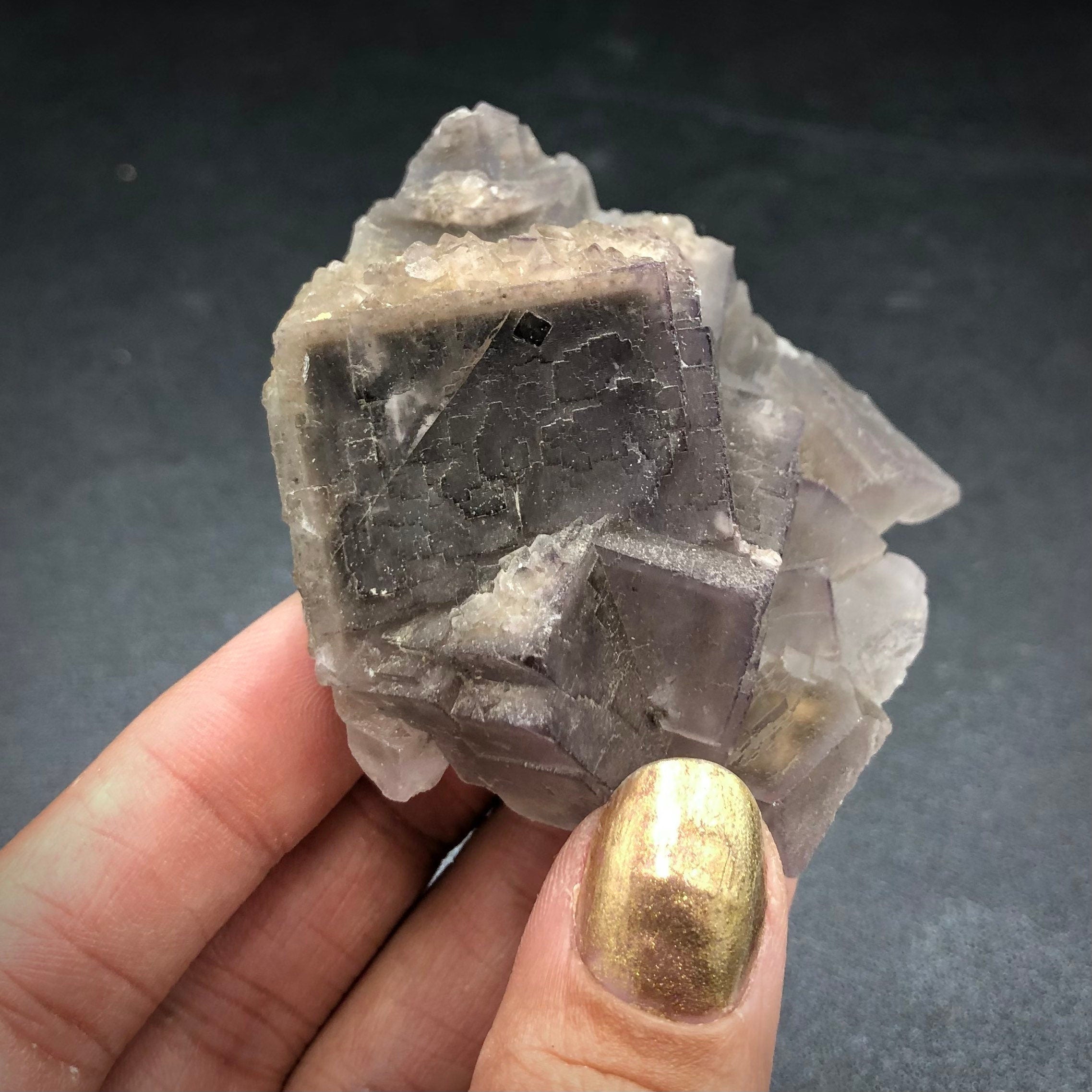 Purple Fluorite & Quartz—Loralai, Pakistan FLUO11