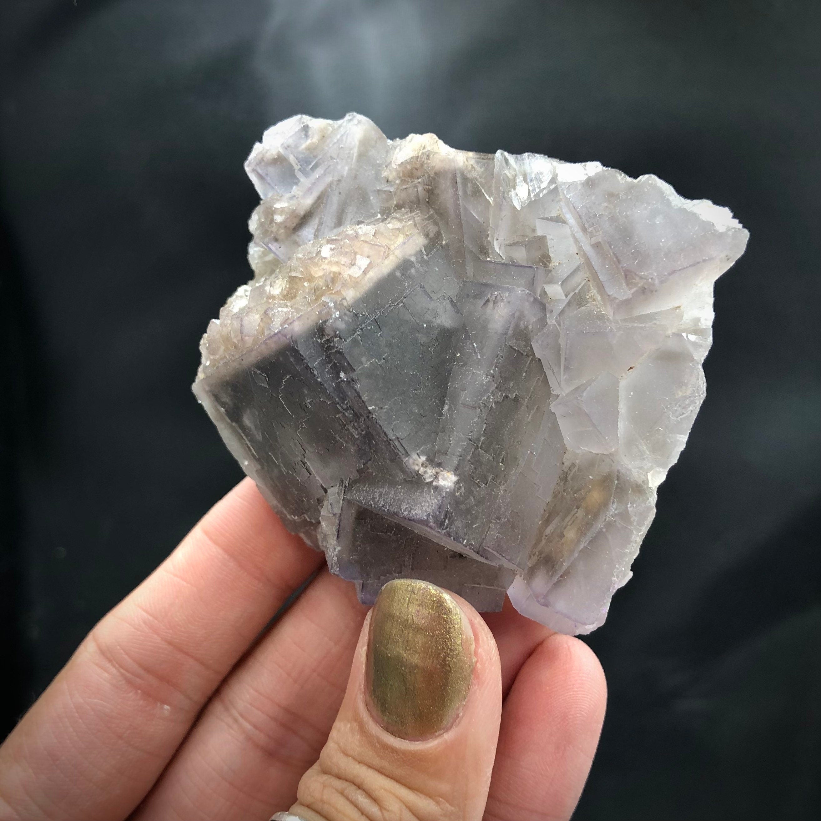 Purple Fluorite & Quartz—Loralai, Pakistan FLUO11