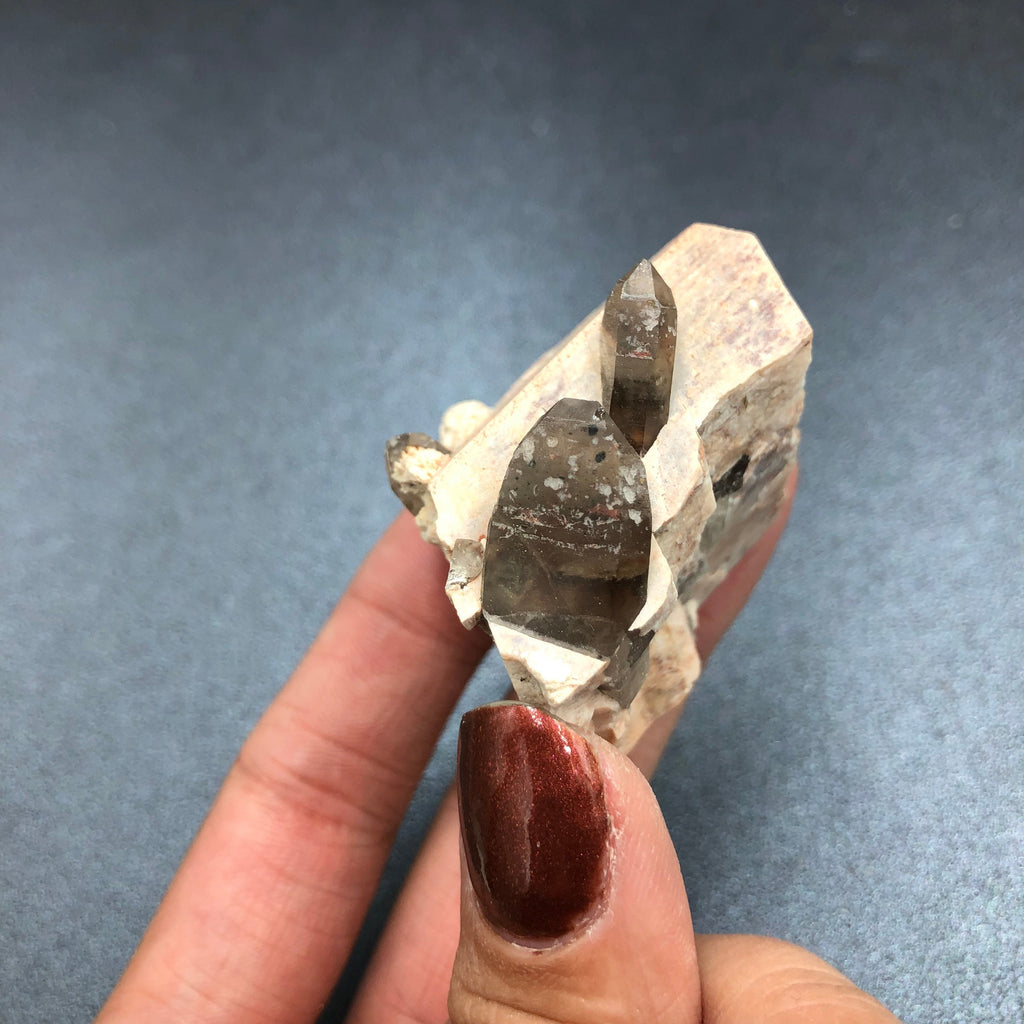 Smoky Qtz & Microcline (Mini)—Lake George, CO, USA SM1