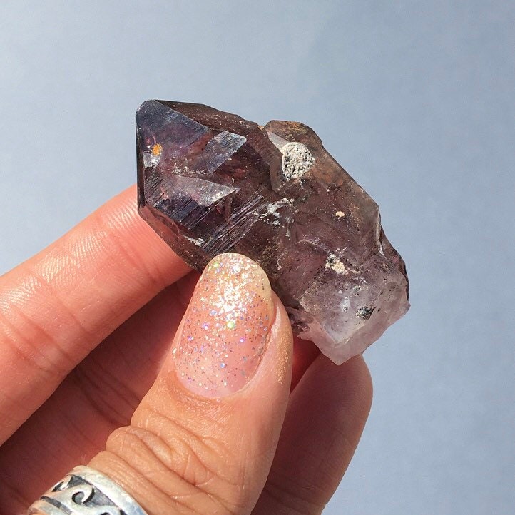 Smoky Amethyst Hematite Cluster--Chibuku Mine (Shangaan), Zimbabwe MINI19