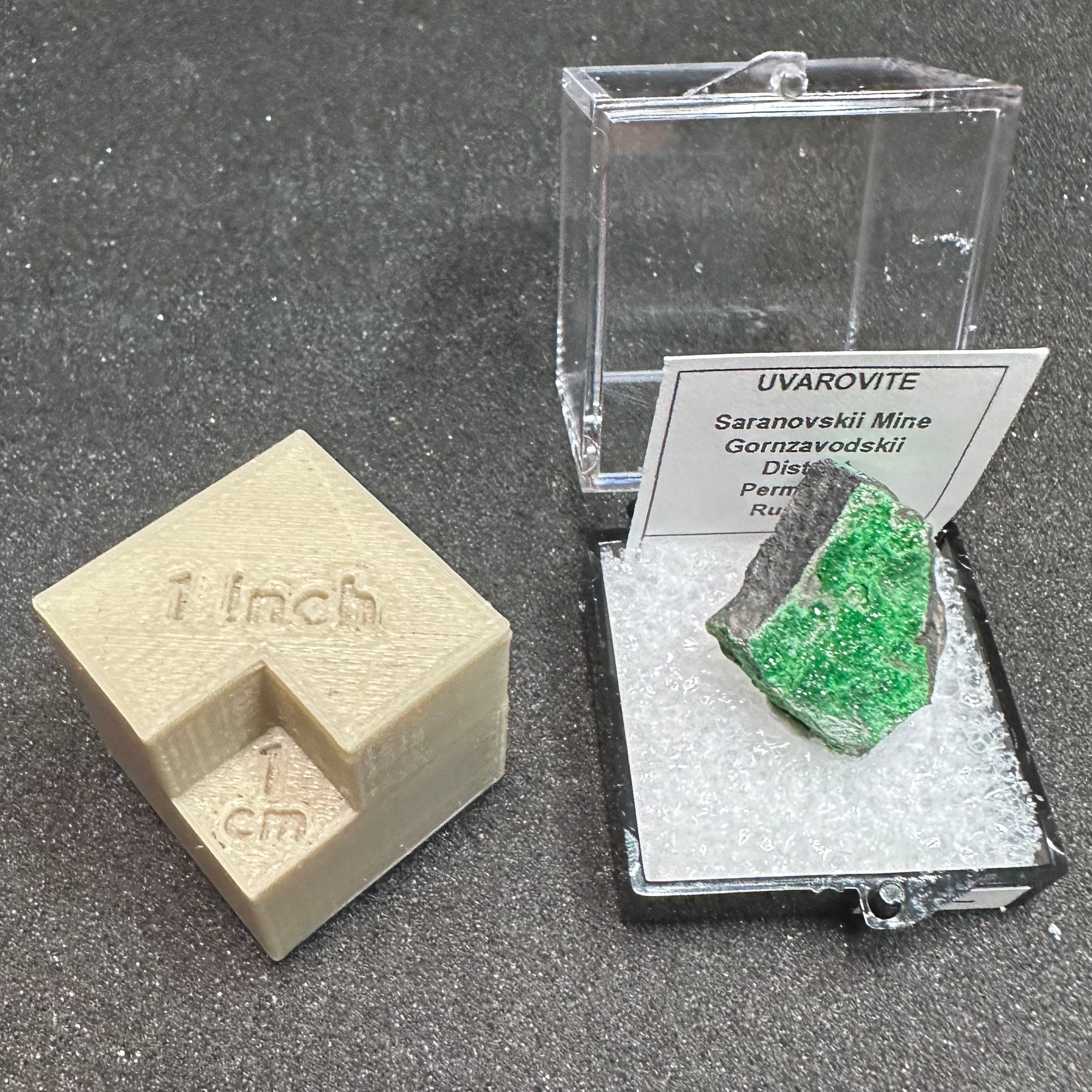 Uvarovite Green Garnets (Thumbnail Specimen)-- Saranovskii Mine, Russia TN22