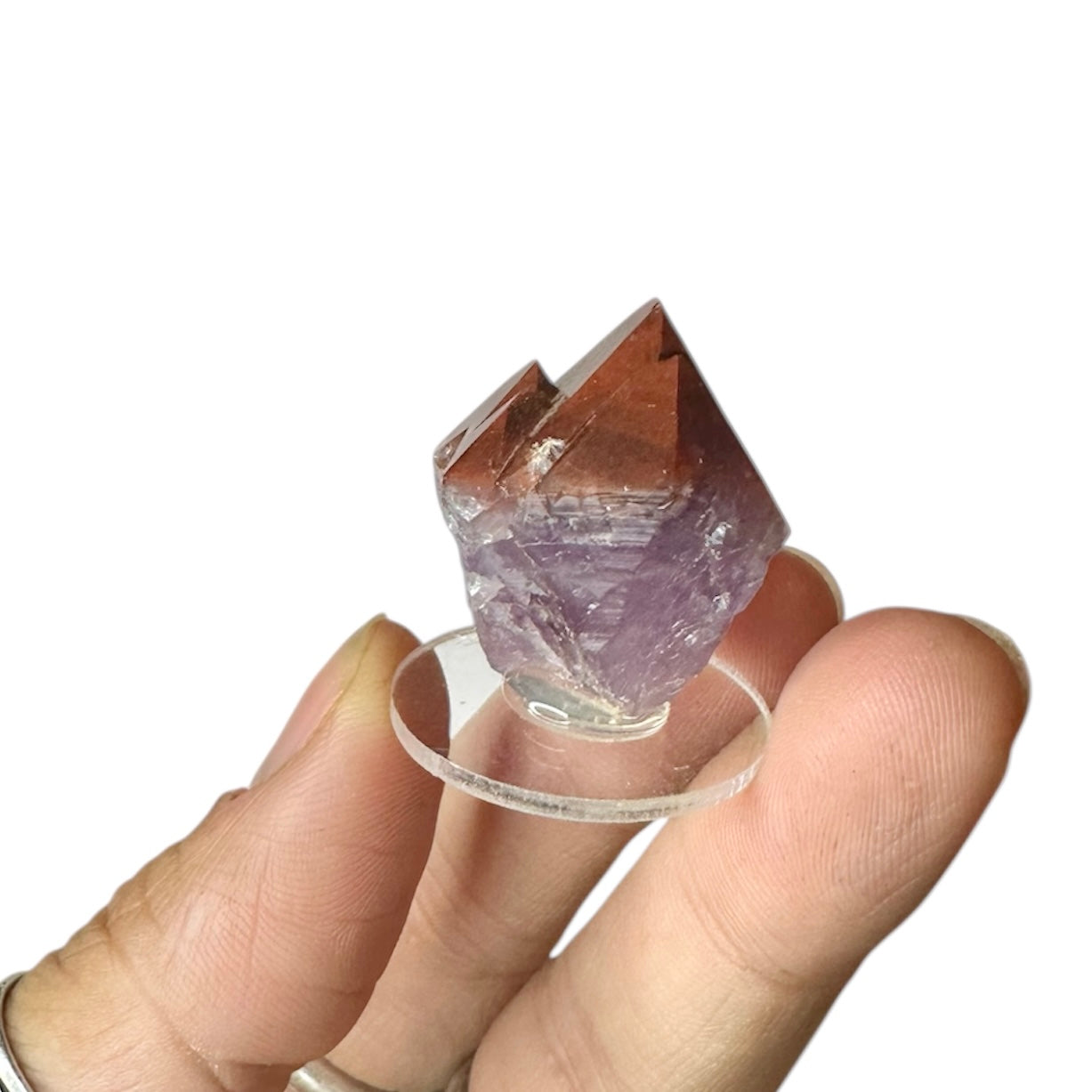 Amethyst “Red Cap” Hematite Crystal—Blue Points Mine, Thunder Bay, Canada 3