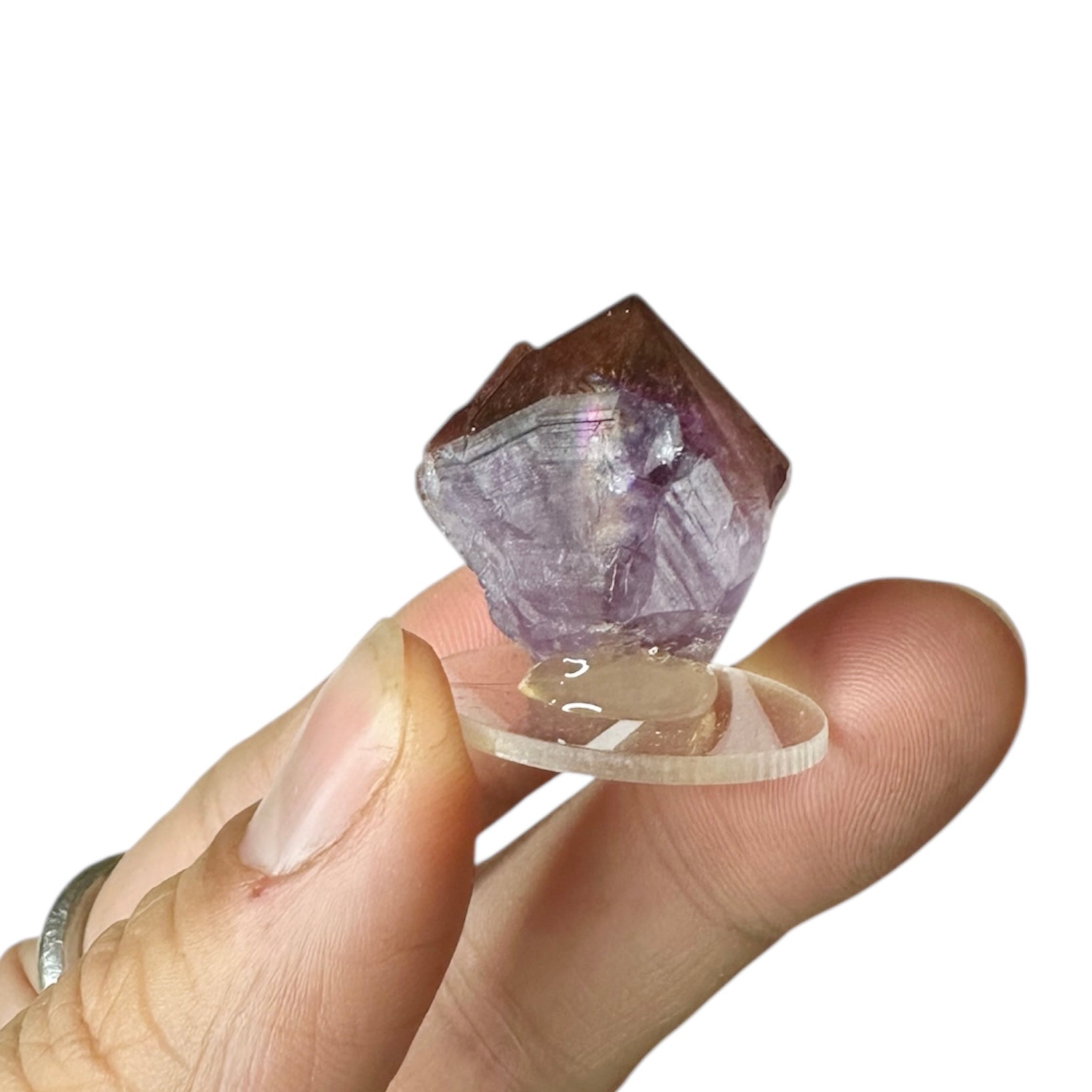 Amethyst “Red Cap” Hematite Crystal—Blue Points Mine, Thunder Bay, Canada 2