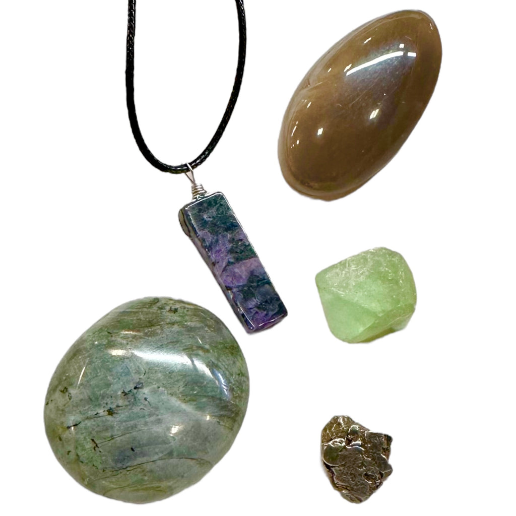 Spiritual Guidance and Dreams: Themed Box of Jewelry and Crystal Gifts