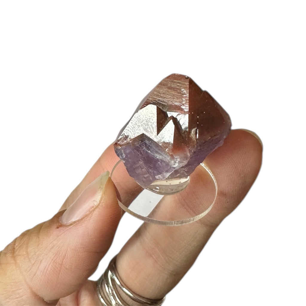 Amethyst “Red Cap” Hematite Crystal—Blue Points Mine, Thunder Bay, Canada 3