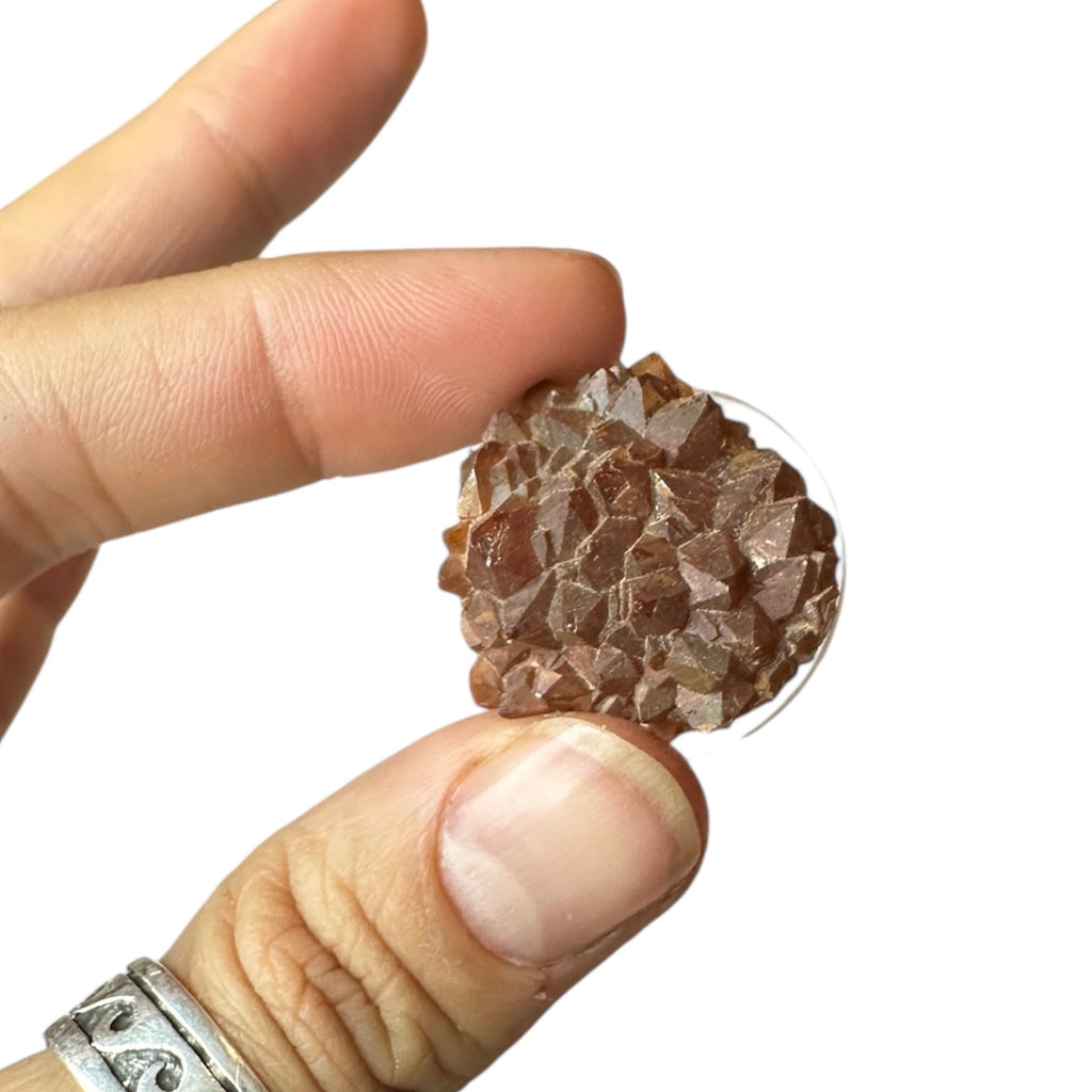 Amethyst “Red Cap” Hematite Aura Cluster—Blue Points Mine, Thunder Bay, Canada 1