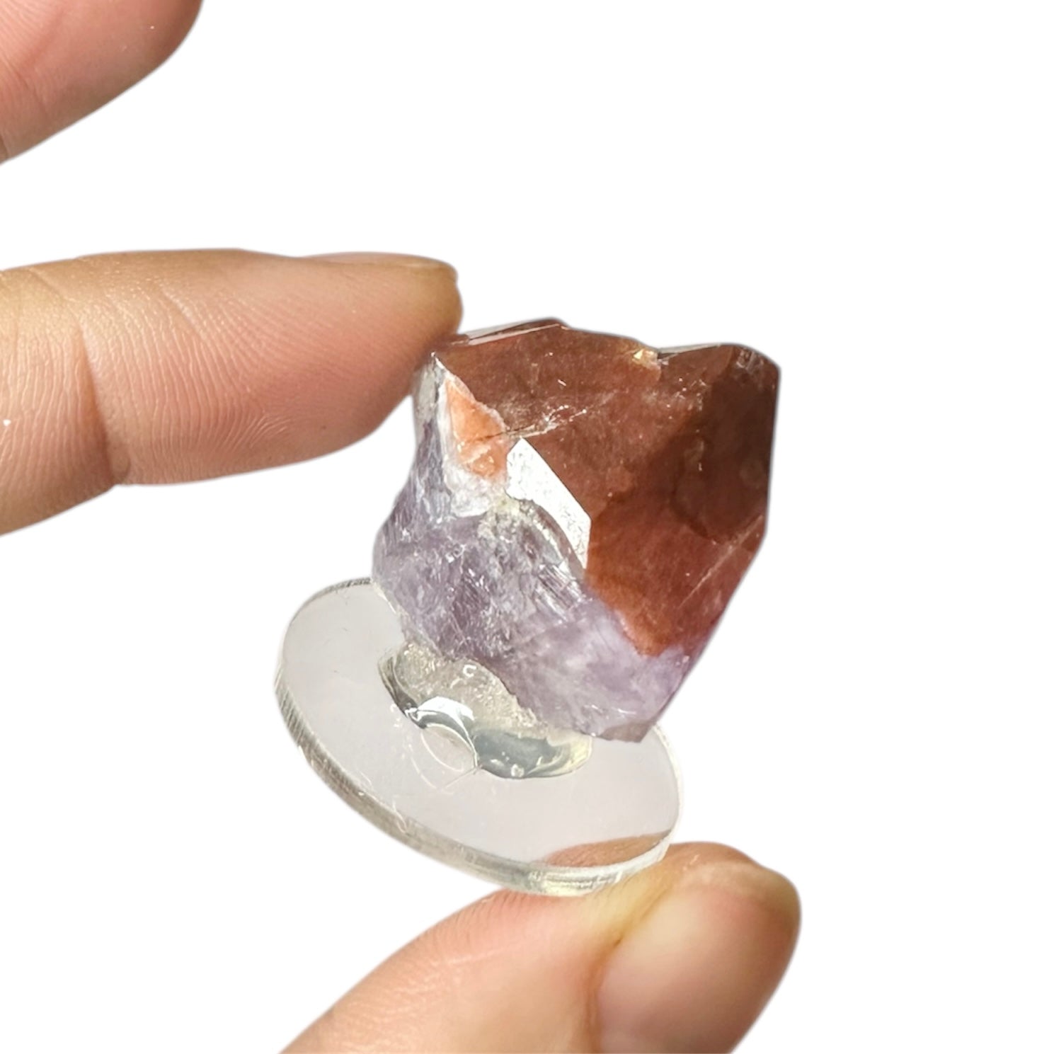 Amethyst “Red Cap” Hematite Crystal—Blue Points Mine, Thunder Bay, Canada 1