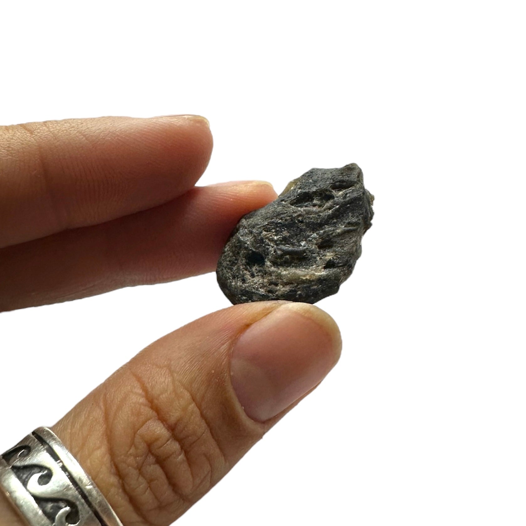 Darwin Glass (Tasmanian Tektite, Tasmanite, Tasmanian Black Glass)—Queenstown, Tasmania 3