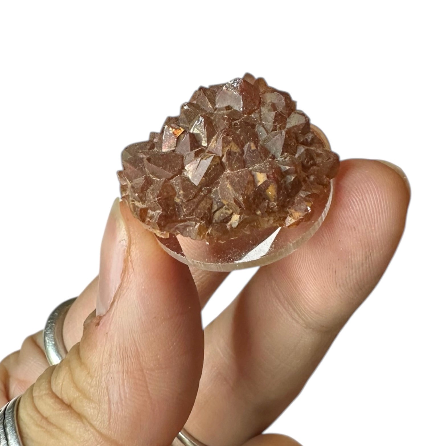 Amethyst “Red Cap” Hematite Aura Cluster—Blue Points Mine, Thunder Bay, Canada 1