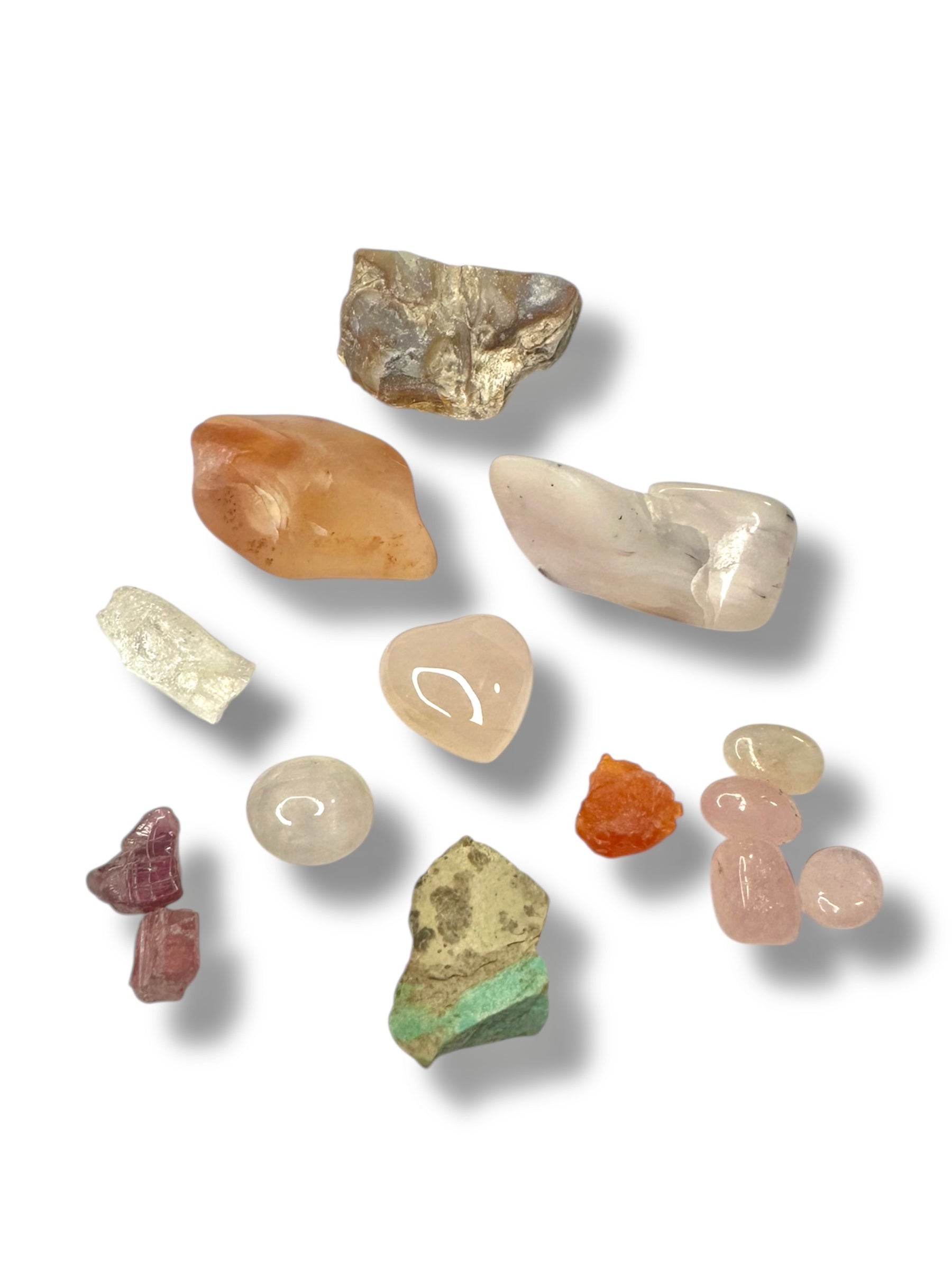 Goddess Aphrodite: Crystal & Gemstone Set, Pink Celestial Gift Bag