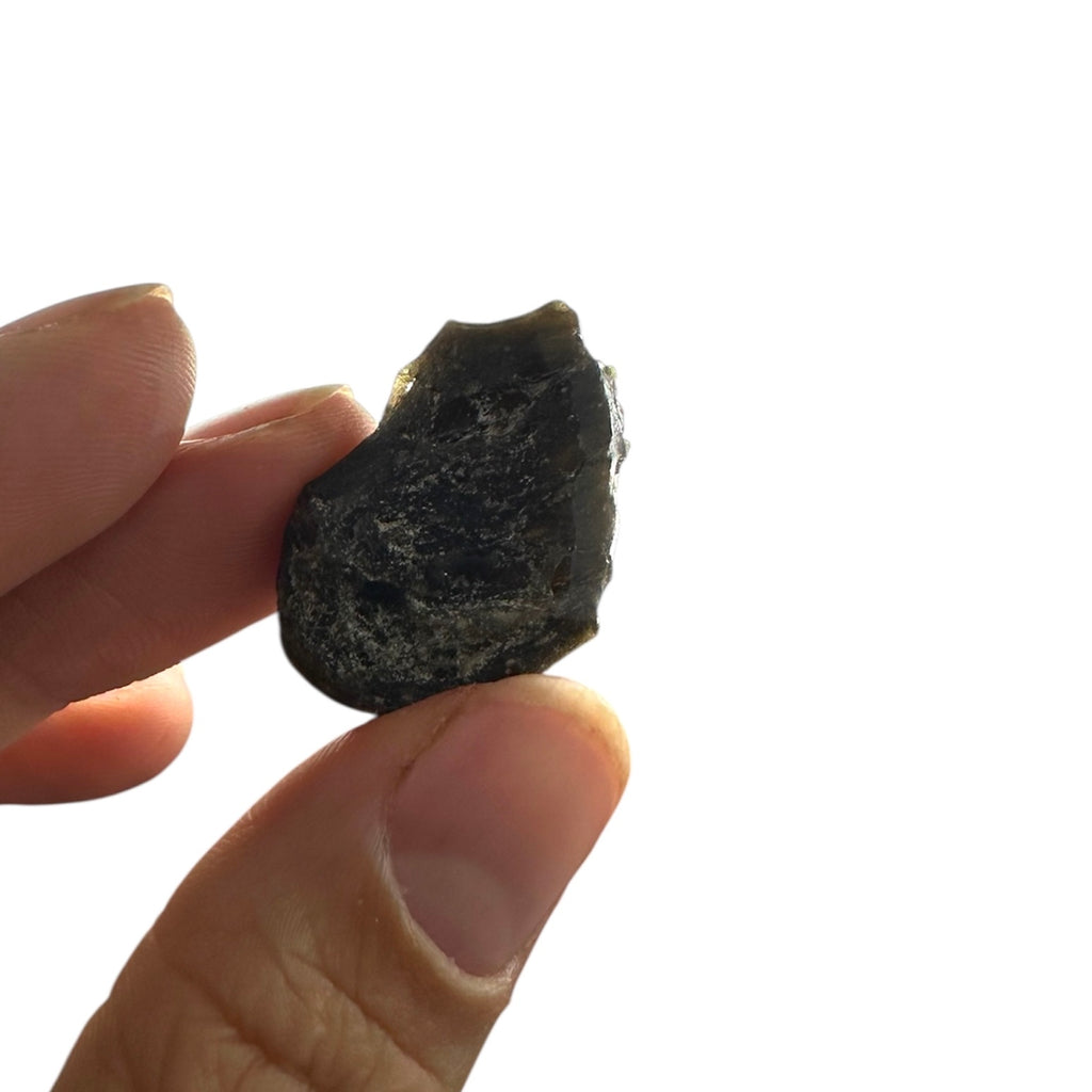 Darwin Glass (Tasmanian Tektite, Tasmanite, Tasmanian Black Glass)—Queenstown, Tasmania 3