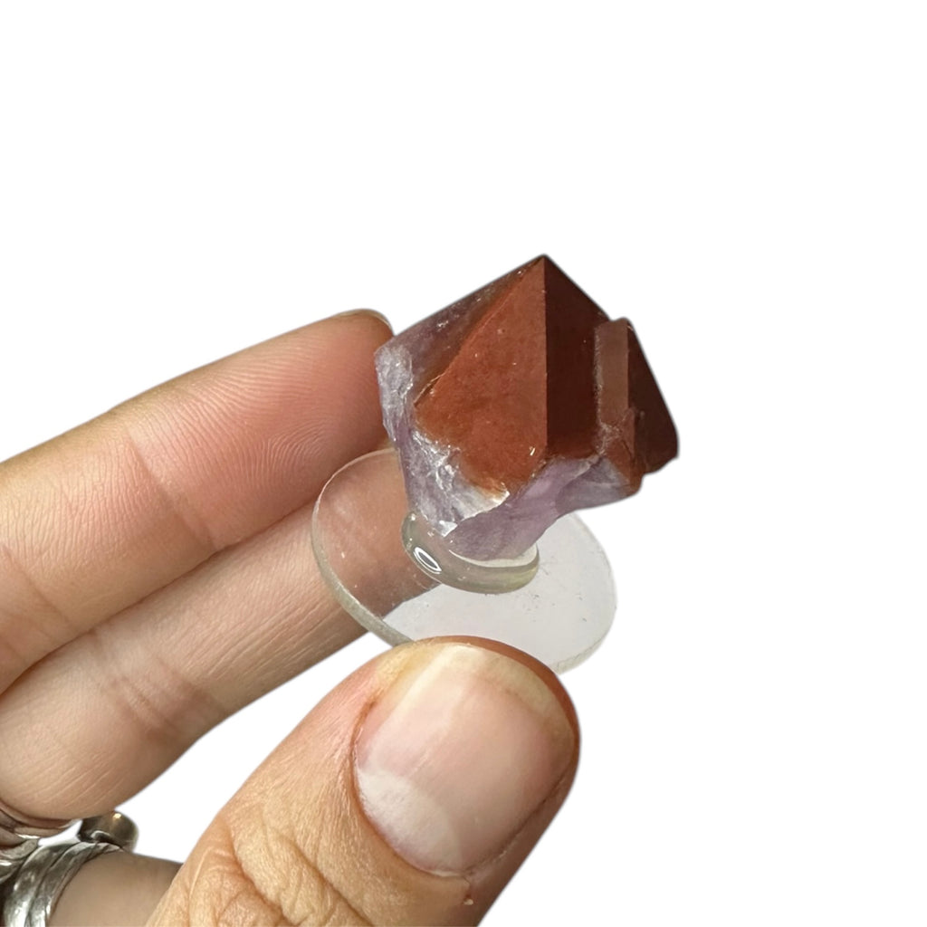 Amethyst “Red Cap” Hematite Crystal—Blue Points Mine, Thunder Bay, Canada 2