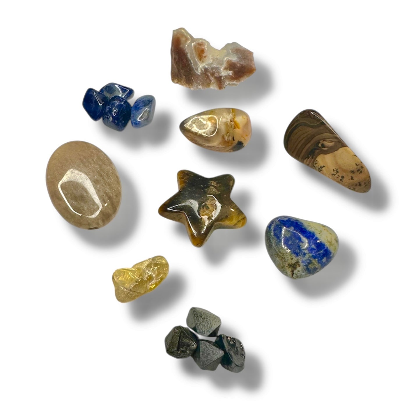 Goddess Isis: Crystal & Gemstone Set, Blue Celestial Gift Bag