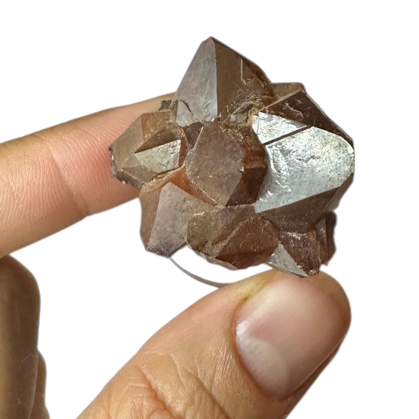 Amethyst “Red Cap” Hematite Aura Cluster—Blue Points Mine, Thunder Bay, Canada 2